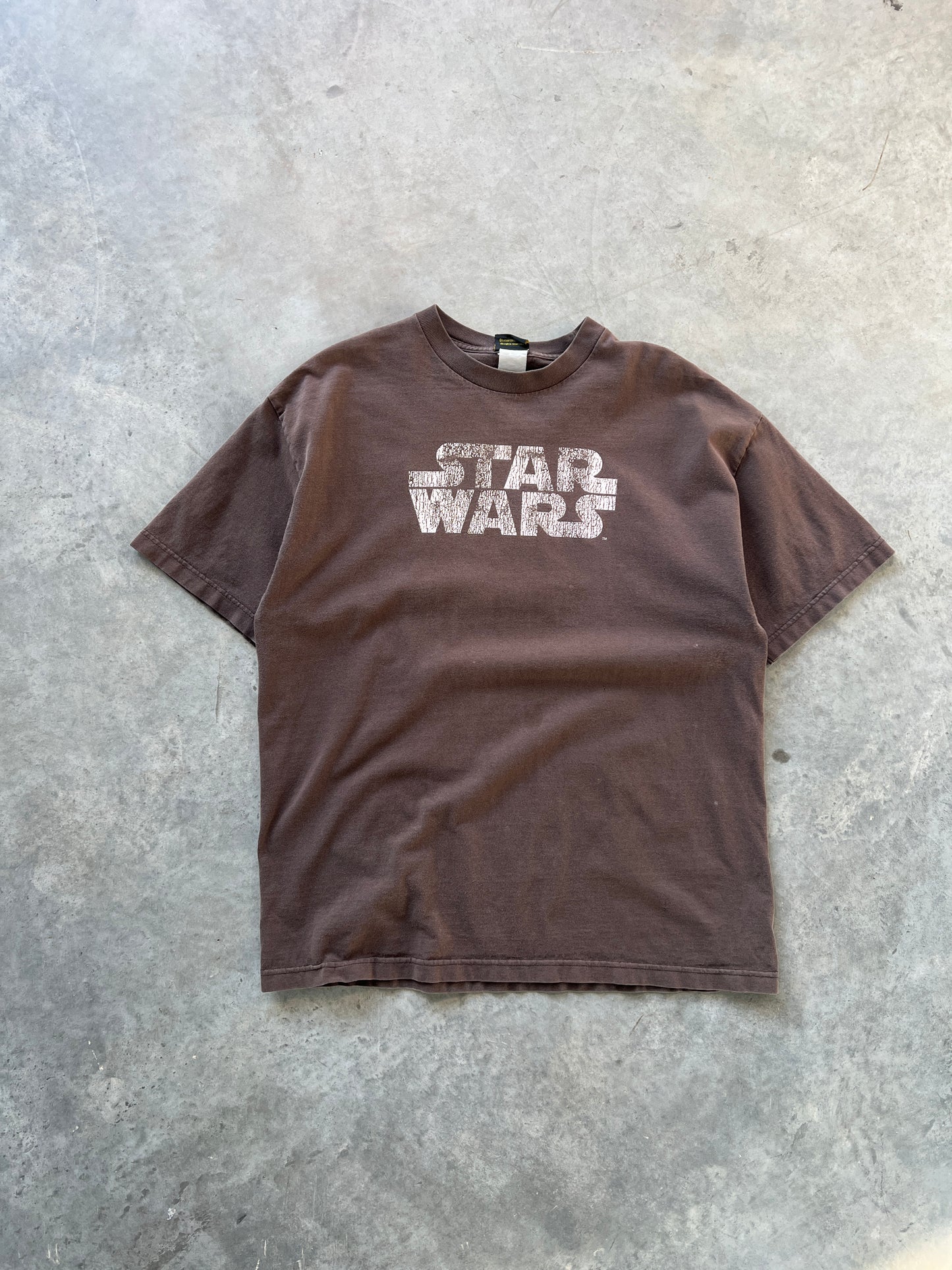 Vintage Faded Brown Star Wars Shirt - L