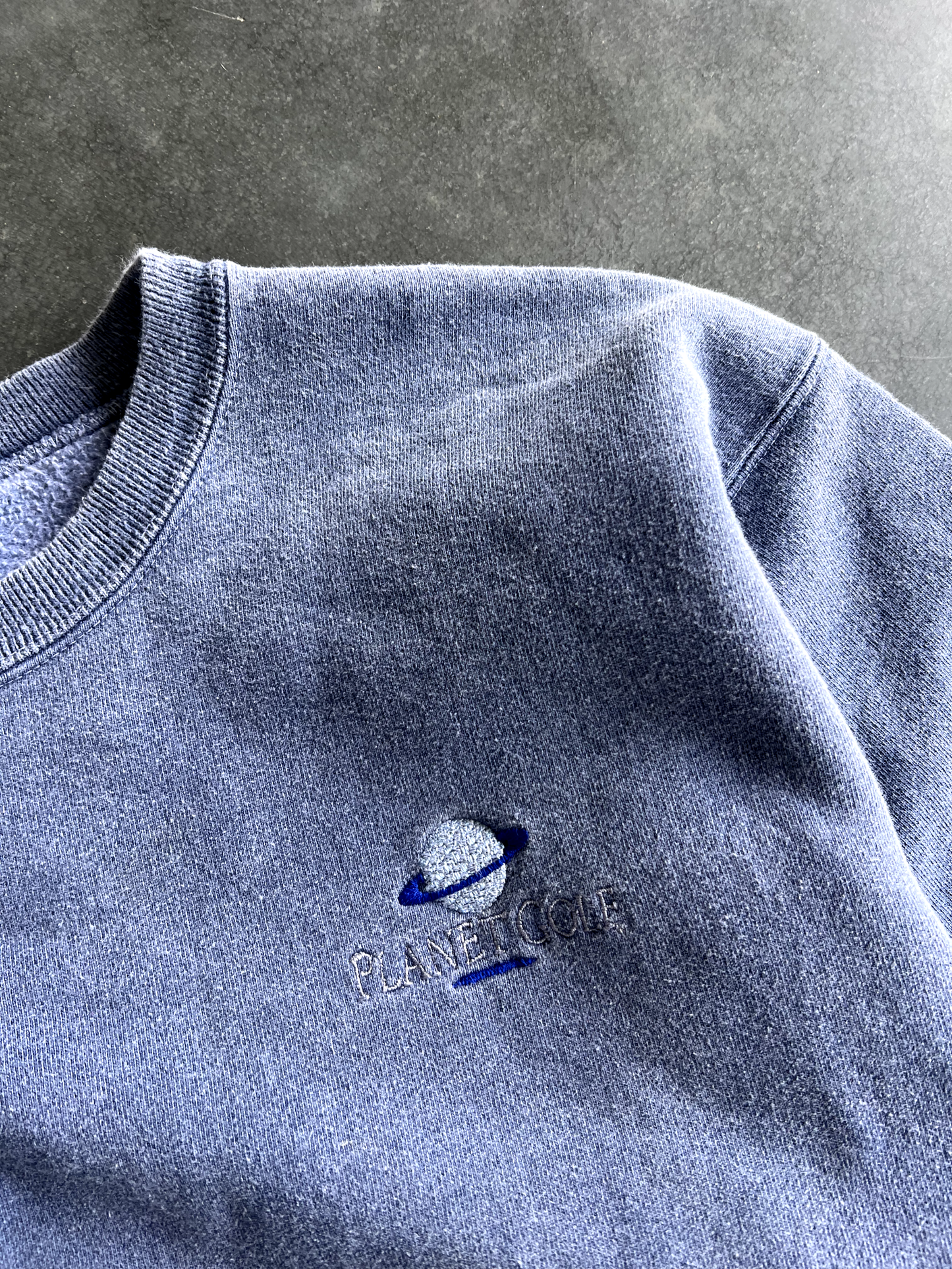 Vintage Blue Planet Golf Long Sleeve - L