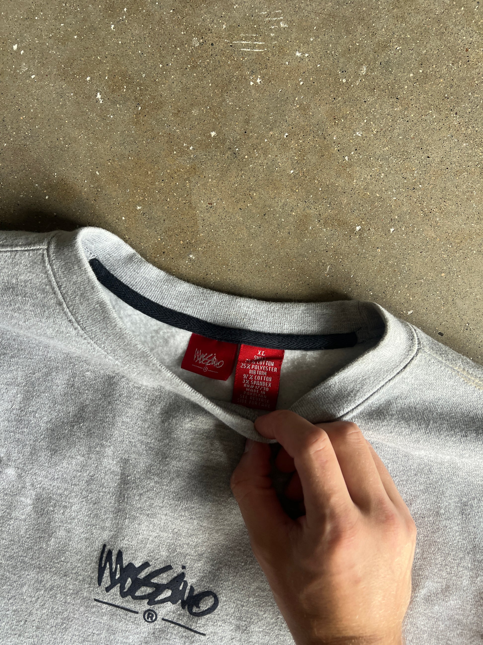 Vintage Light Grey Mossimo Crew - XL
