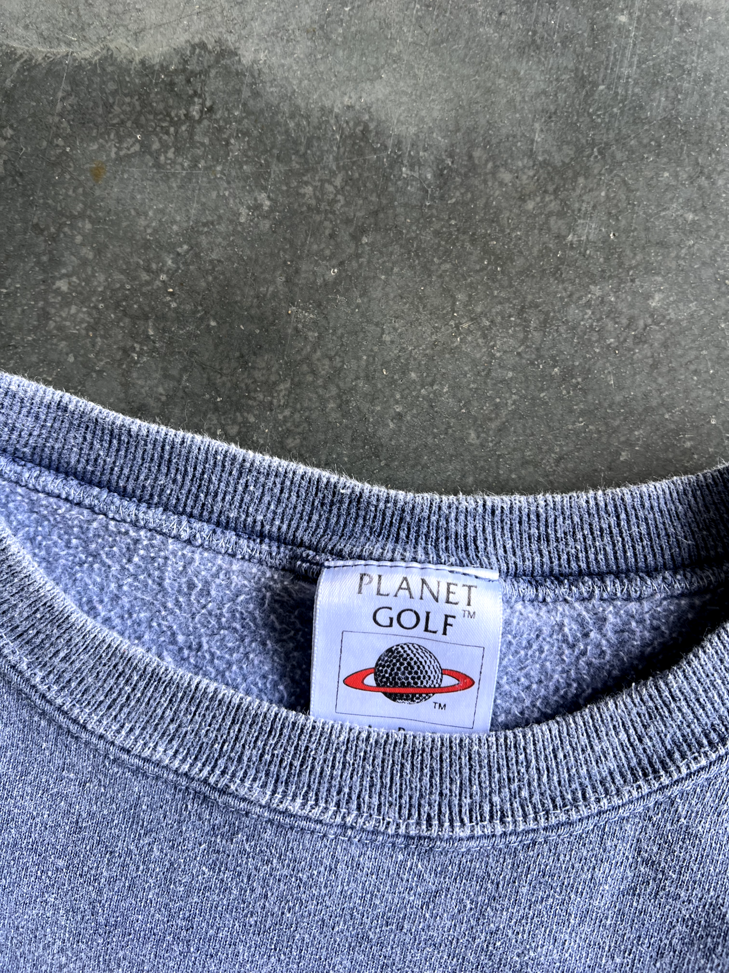 Vintage Blue Planet Golf Long Sleeve - L