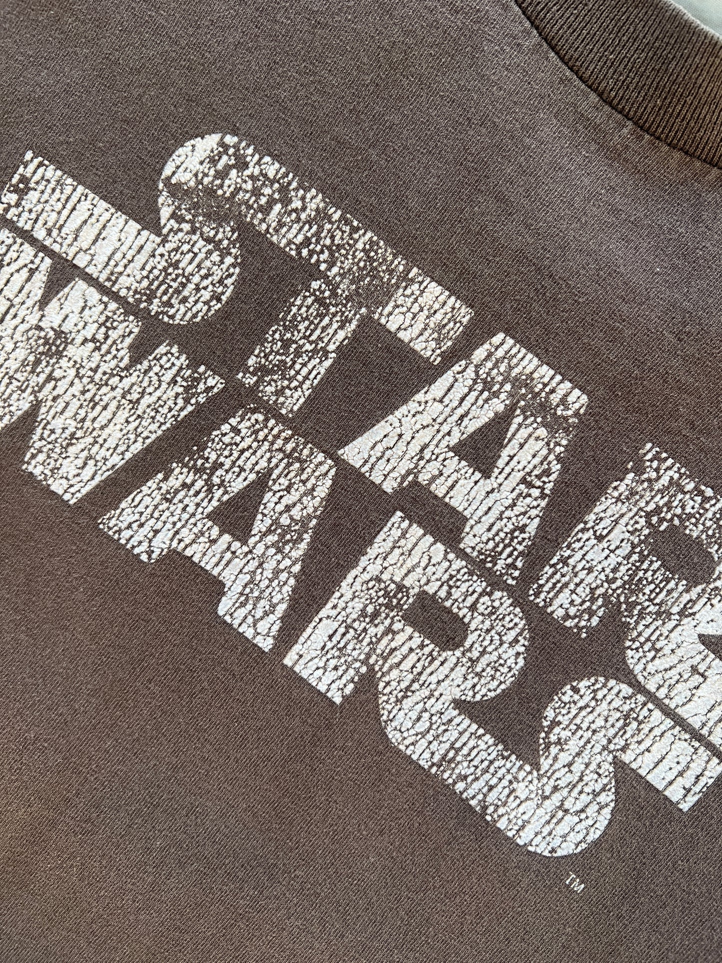 Vintage Faded Brown Star Wars Shirt - L