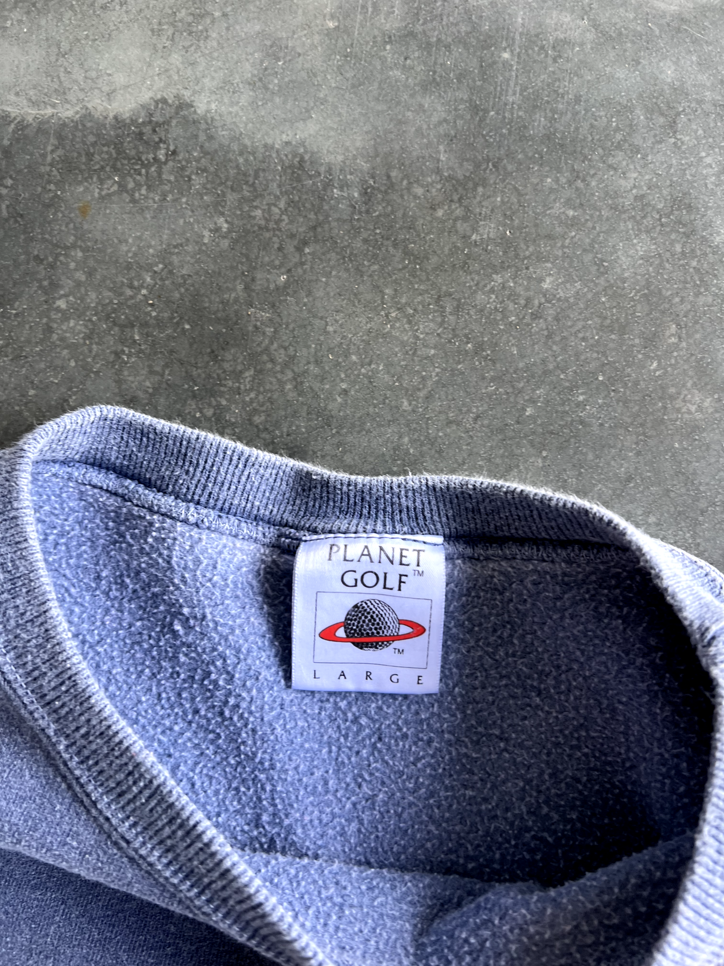 Vintage Blue Planet Golf Long Sleeve - L