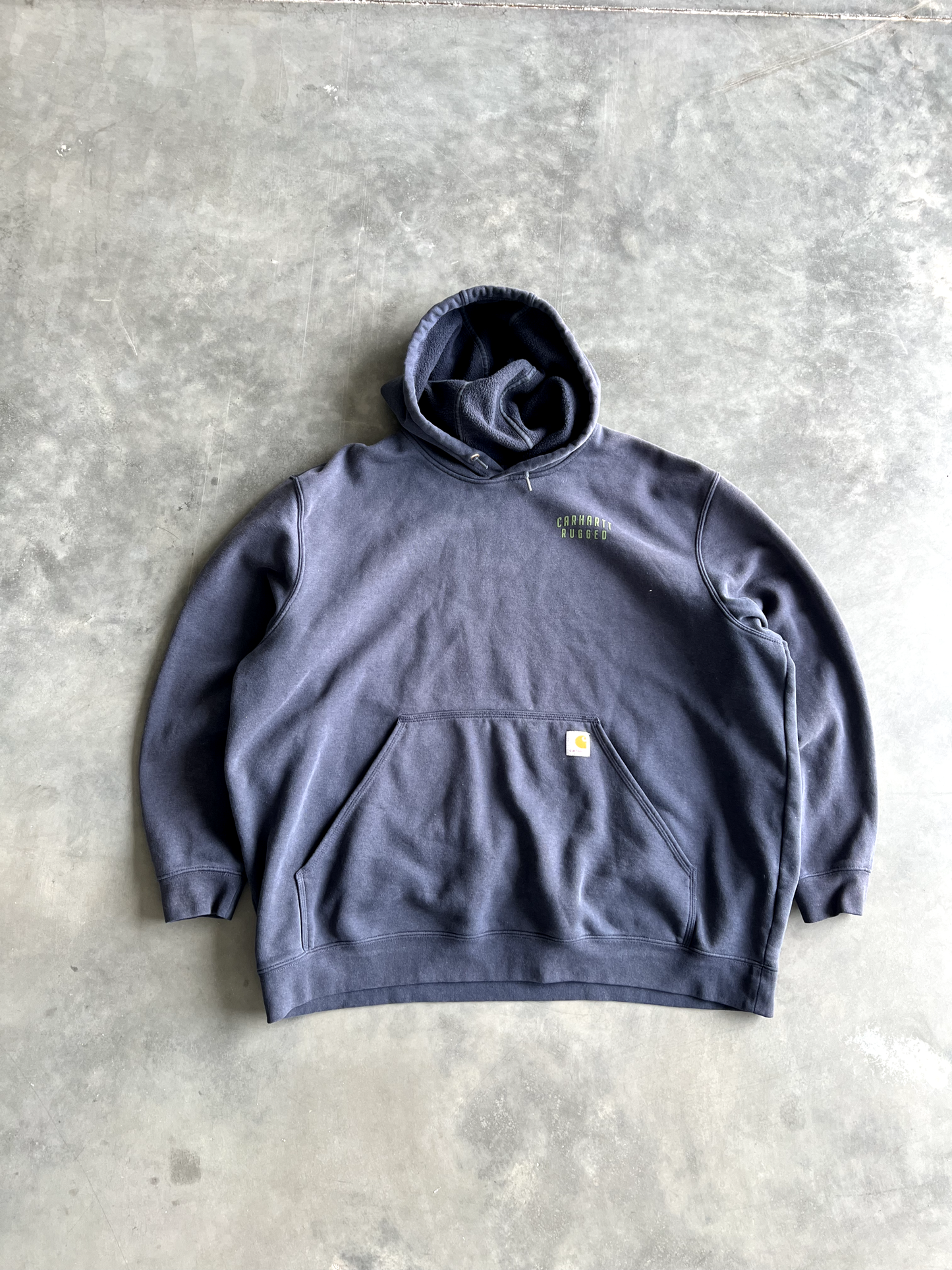 Vintage Navy Blue Carhartt Hoodie - 3XL