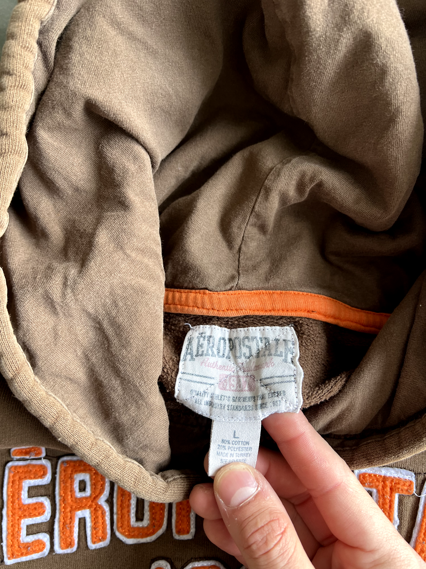 Vintage Brown Aeropostale Hoodie - L