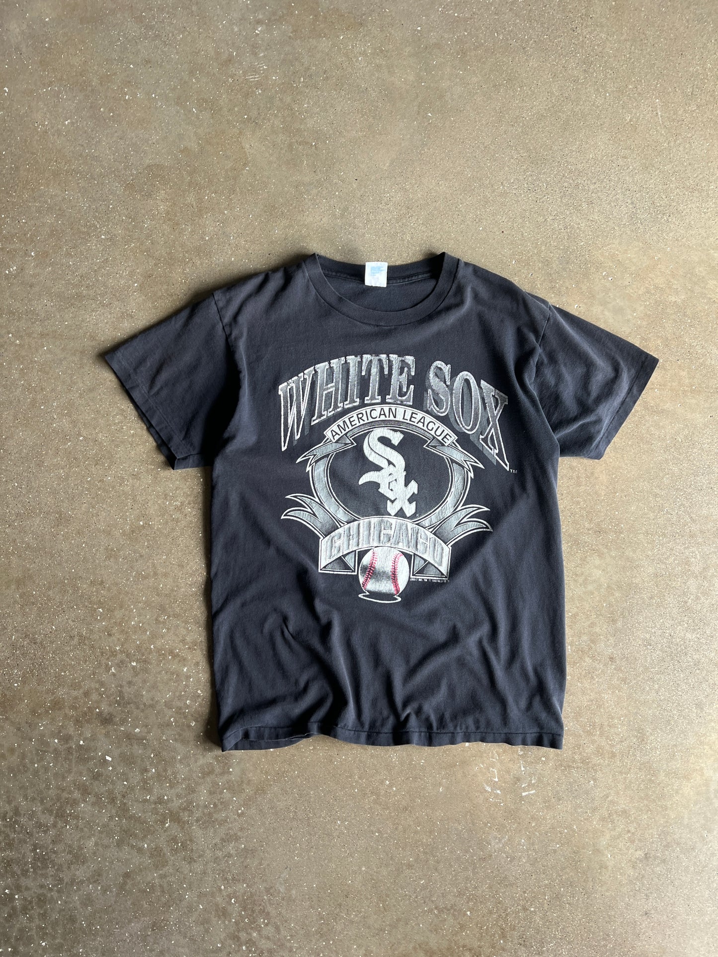 Vintage Faded Black White Sox Shirt - M