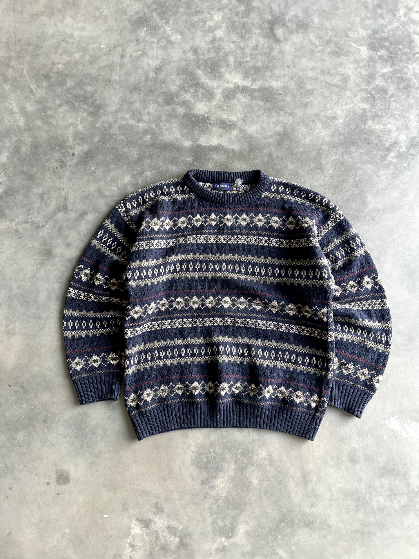 Vintage Navy Blue Sweater - L