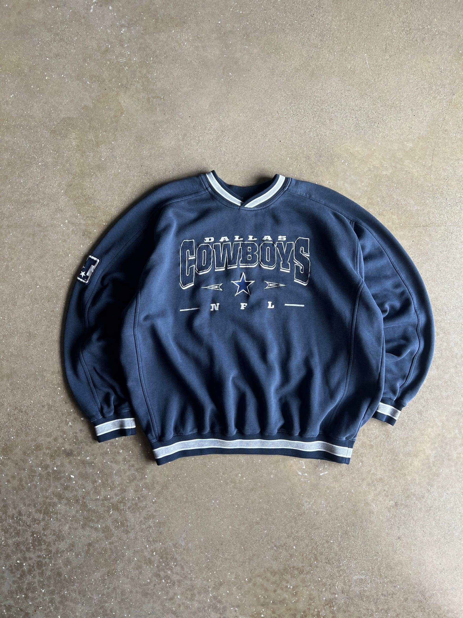 Vintage Navy Blue Dallas Cowboys Crew - XL