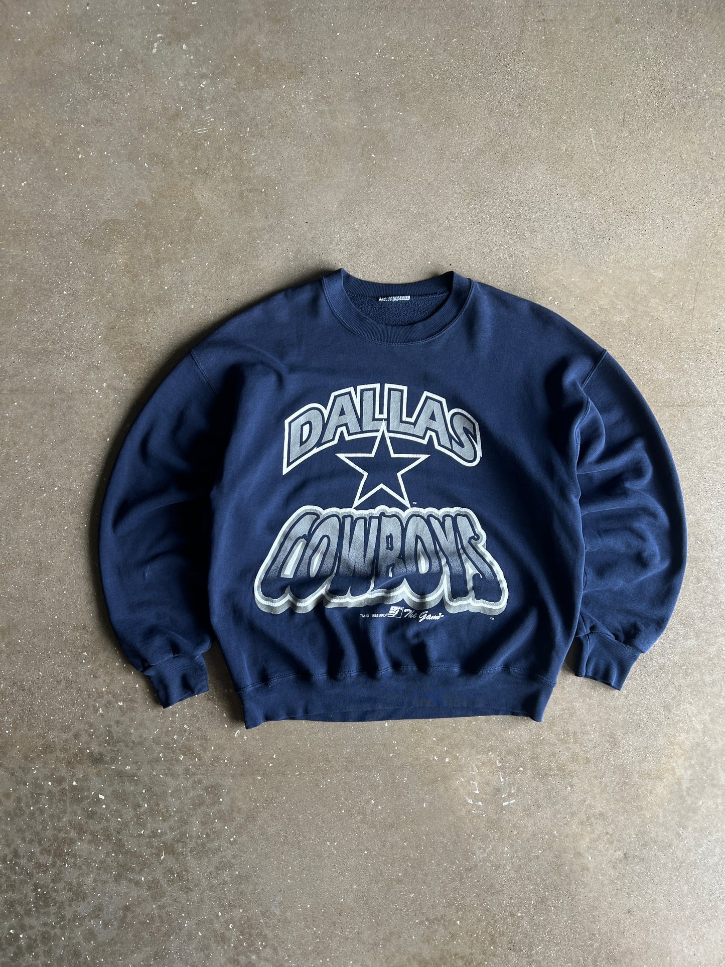 Vintage Navy Blue Dallas Cowboys Crew - L