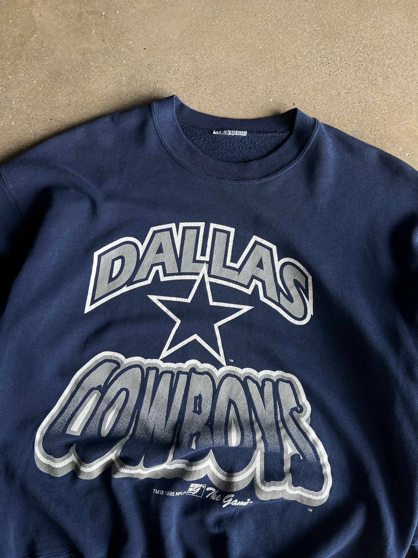 Vintage Navy Blue Dallas Cowboys Crew - L