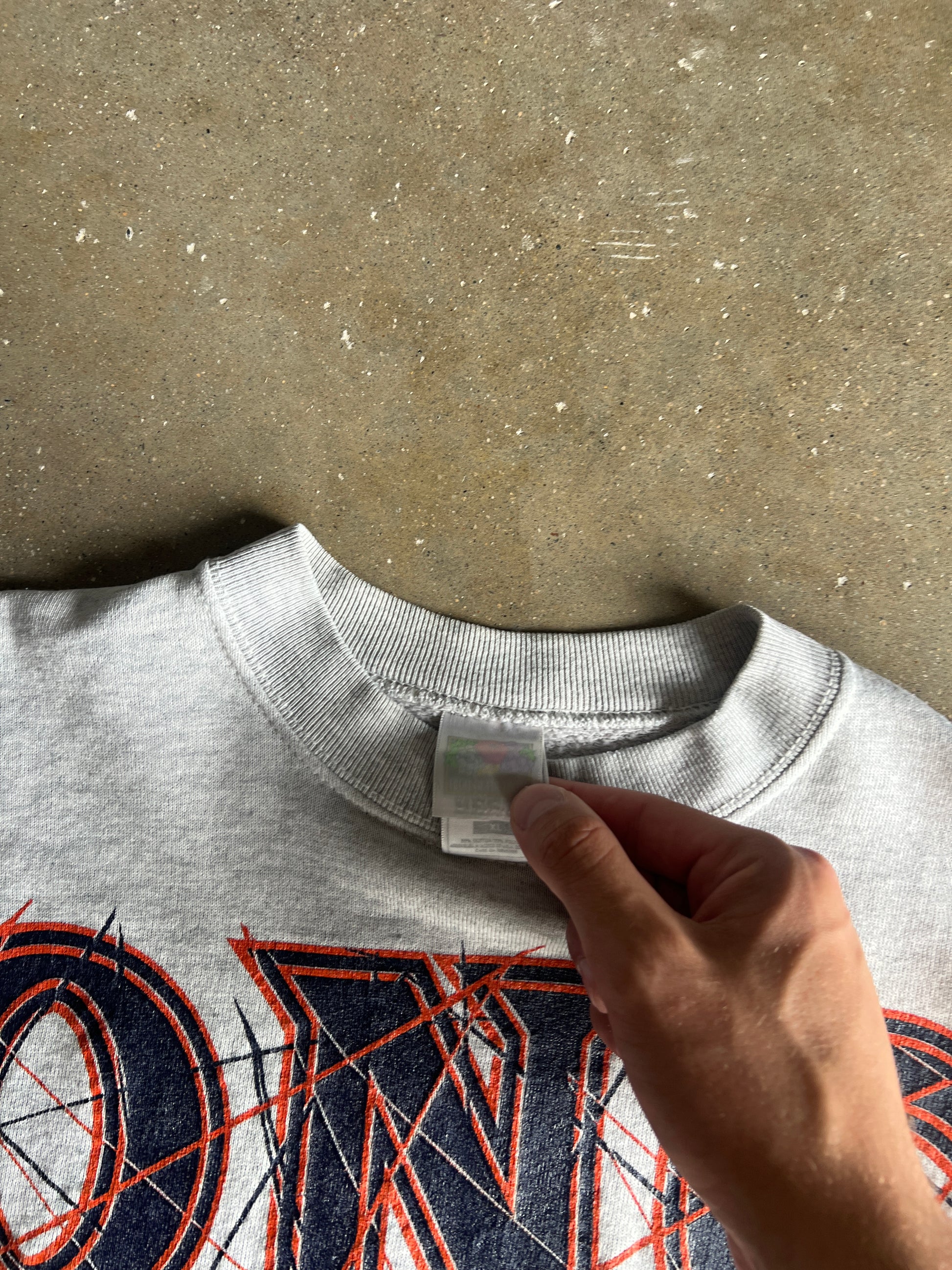 Vintage Broncos All Over Print Crew - XL