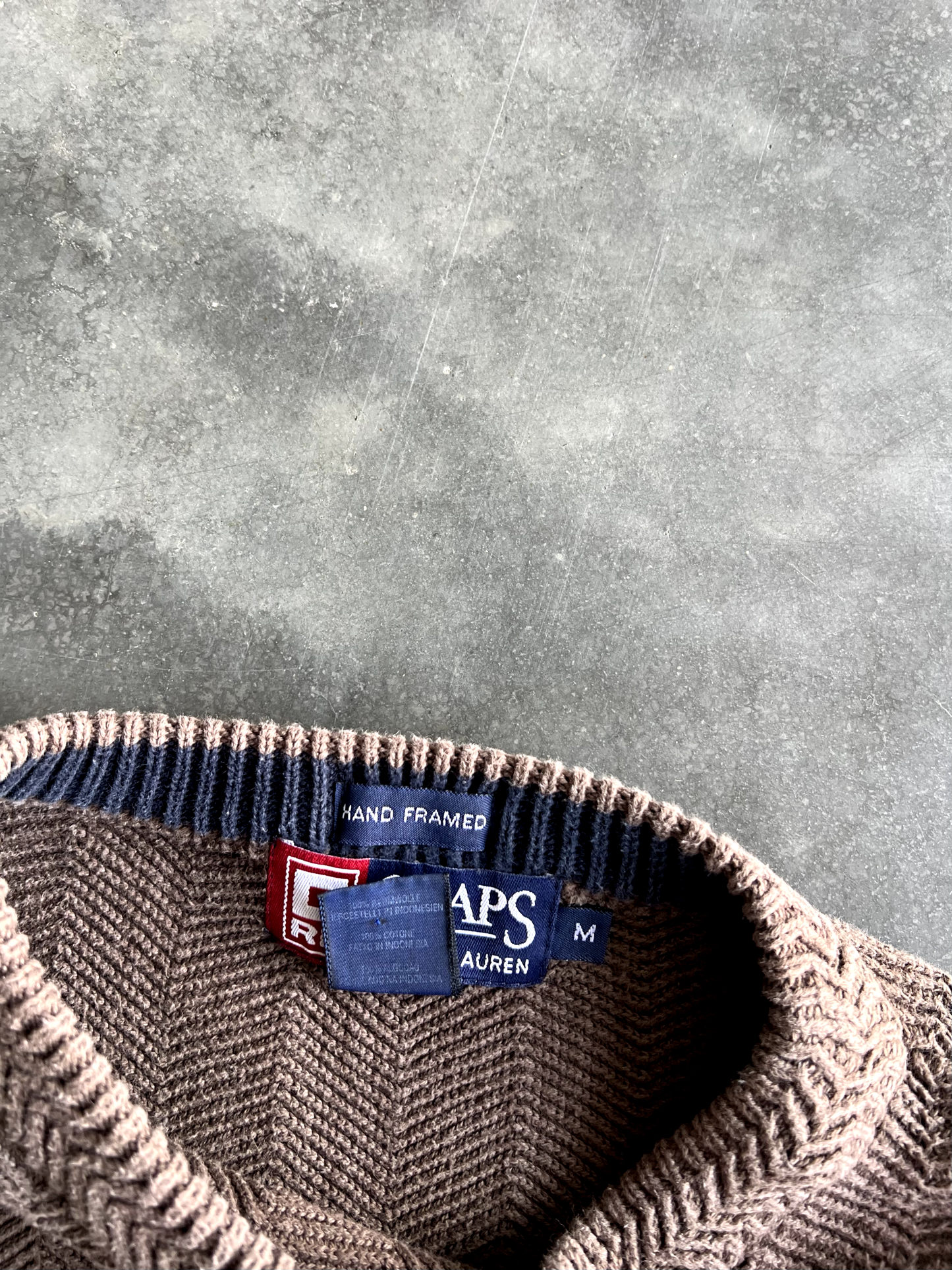 Vintage Brown Chaps Long Sleeve - M