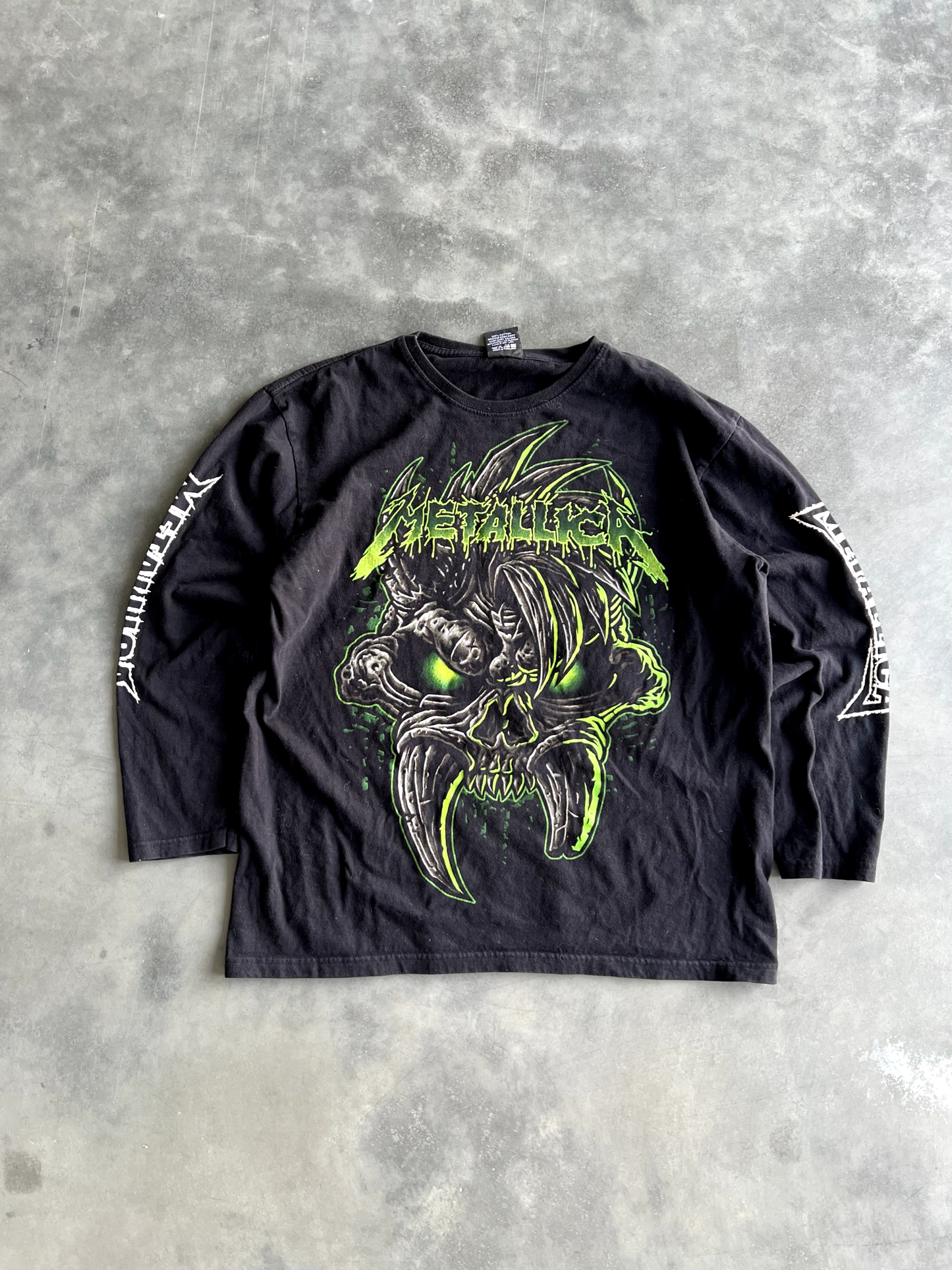 Vintage Black Metallica Long Sleeve - L