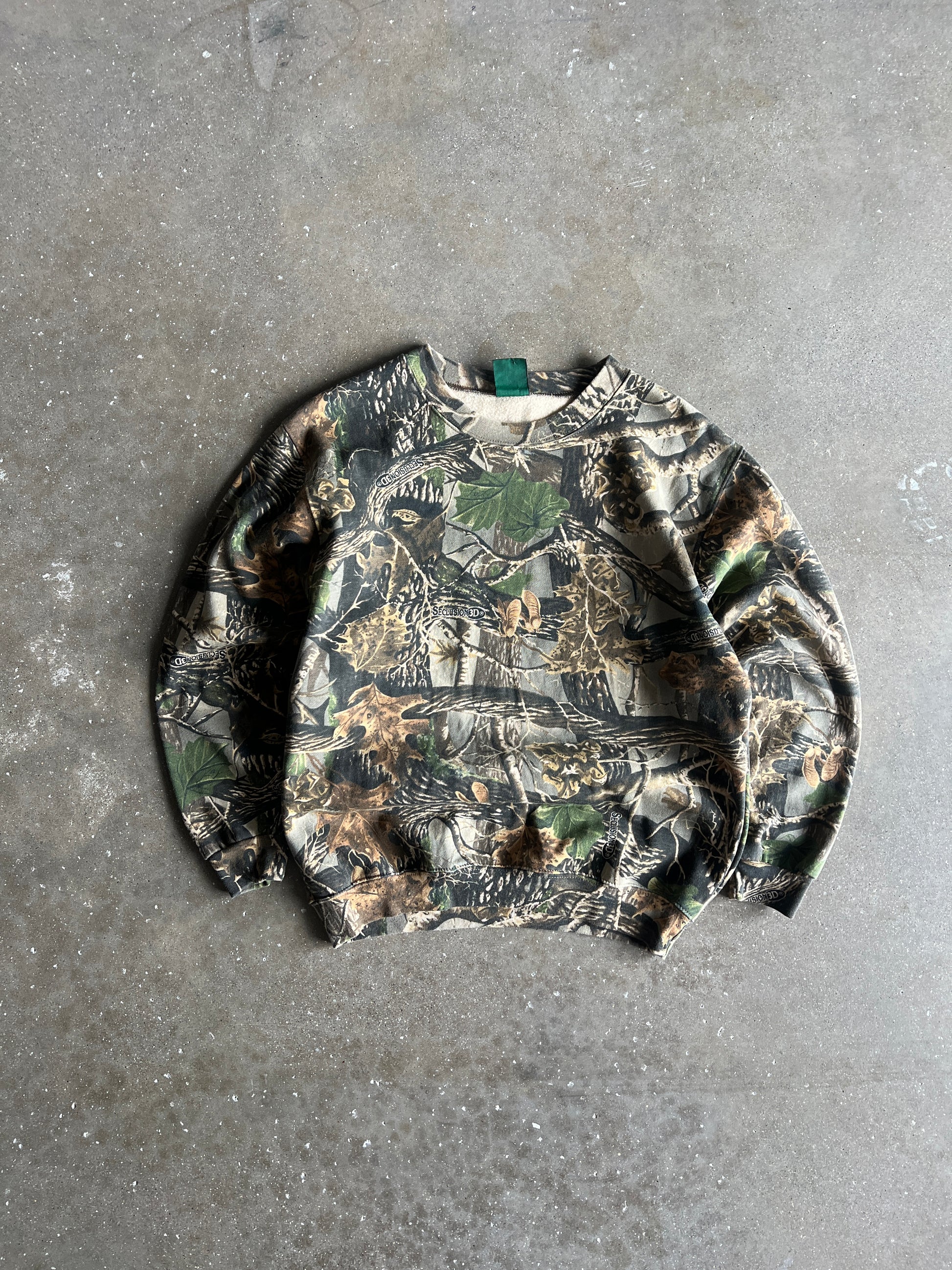 Vintage Real Tree Camo Crew - XS