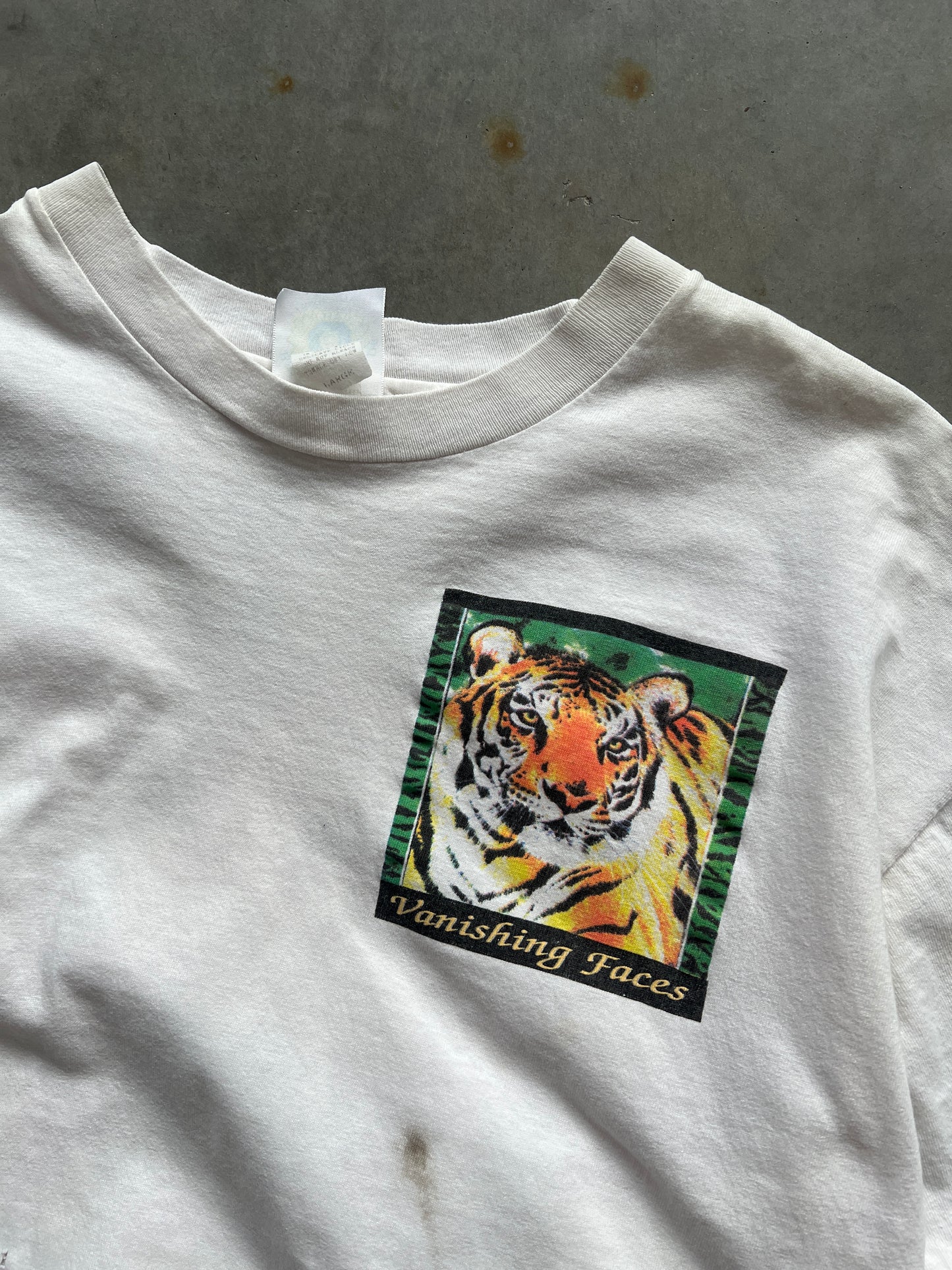 Vintage 90s Siberian Tiger Shirt - XS/S