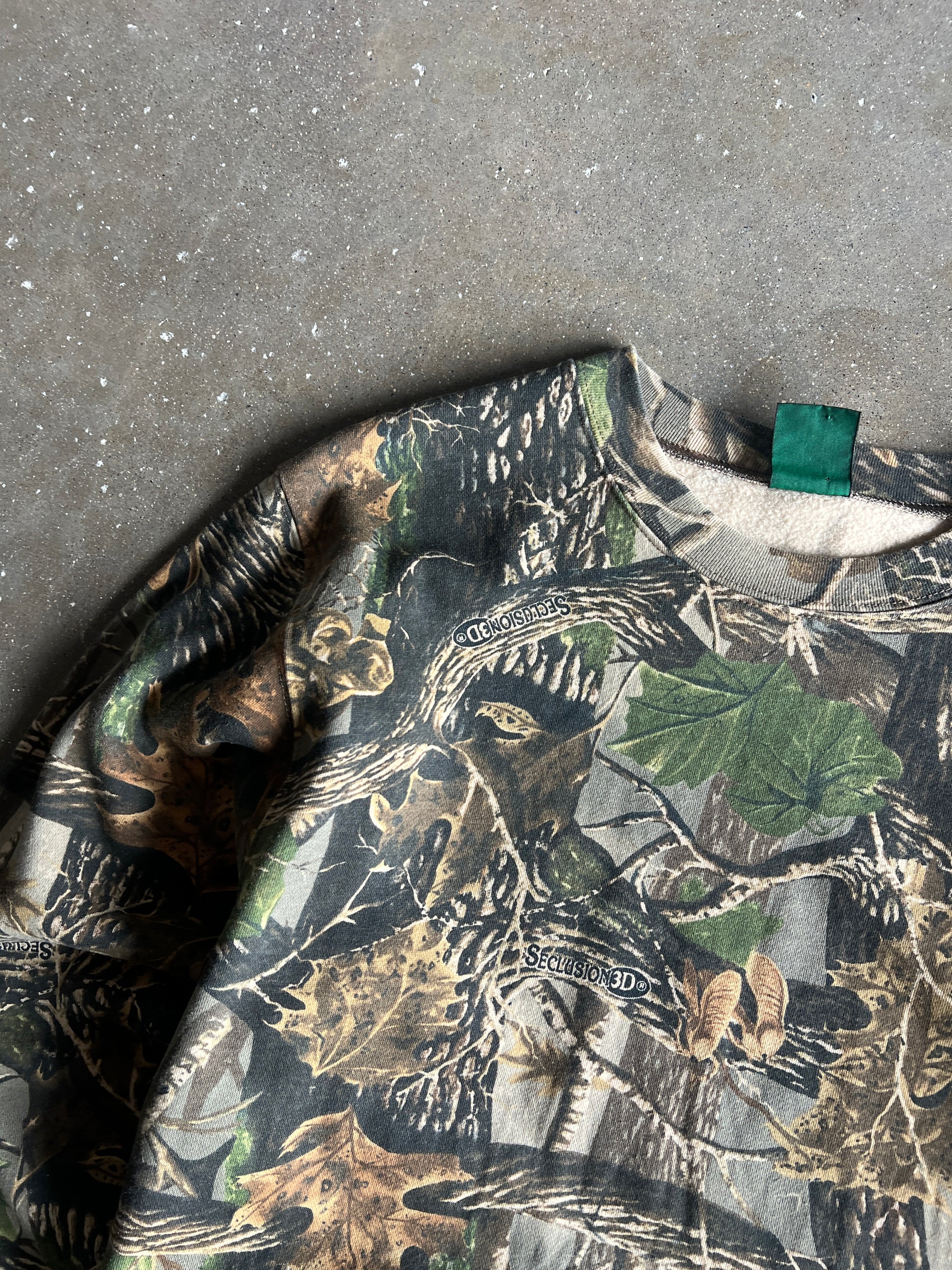 Vintage Real Tree Camo Crew - XS
