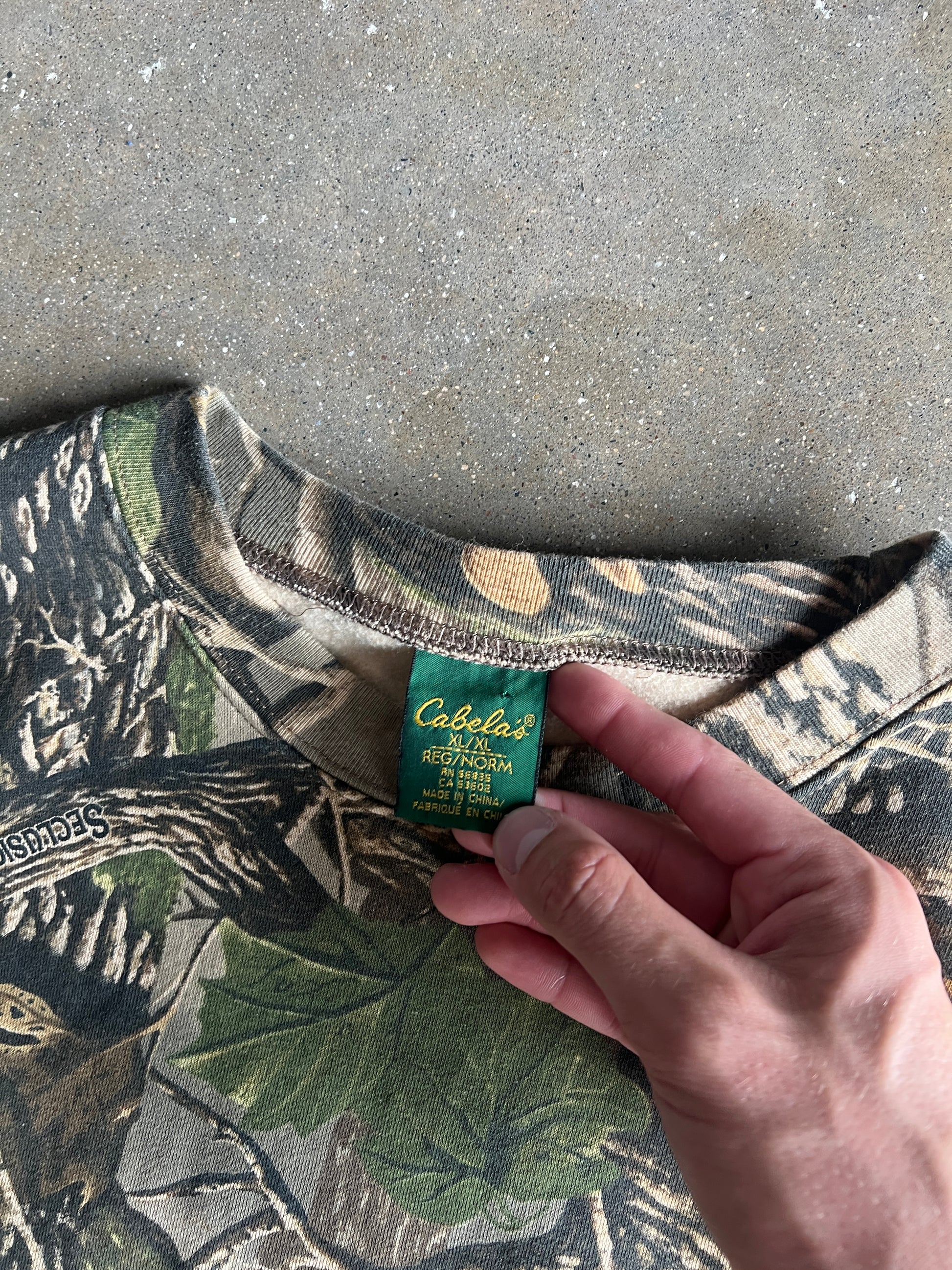 Vintage Real Tree Camo Crew - XS