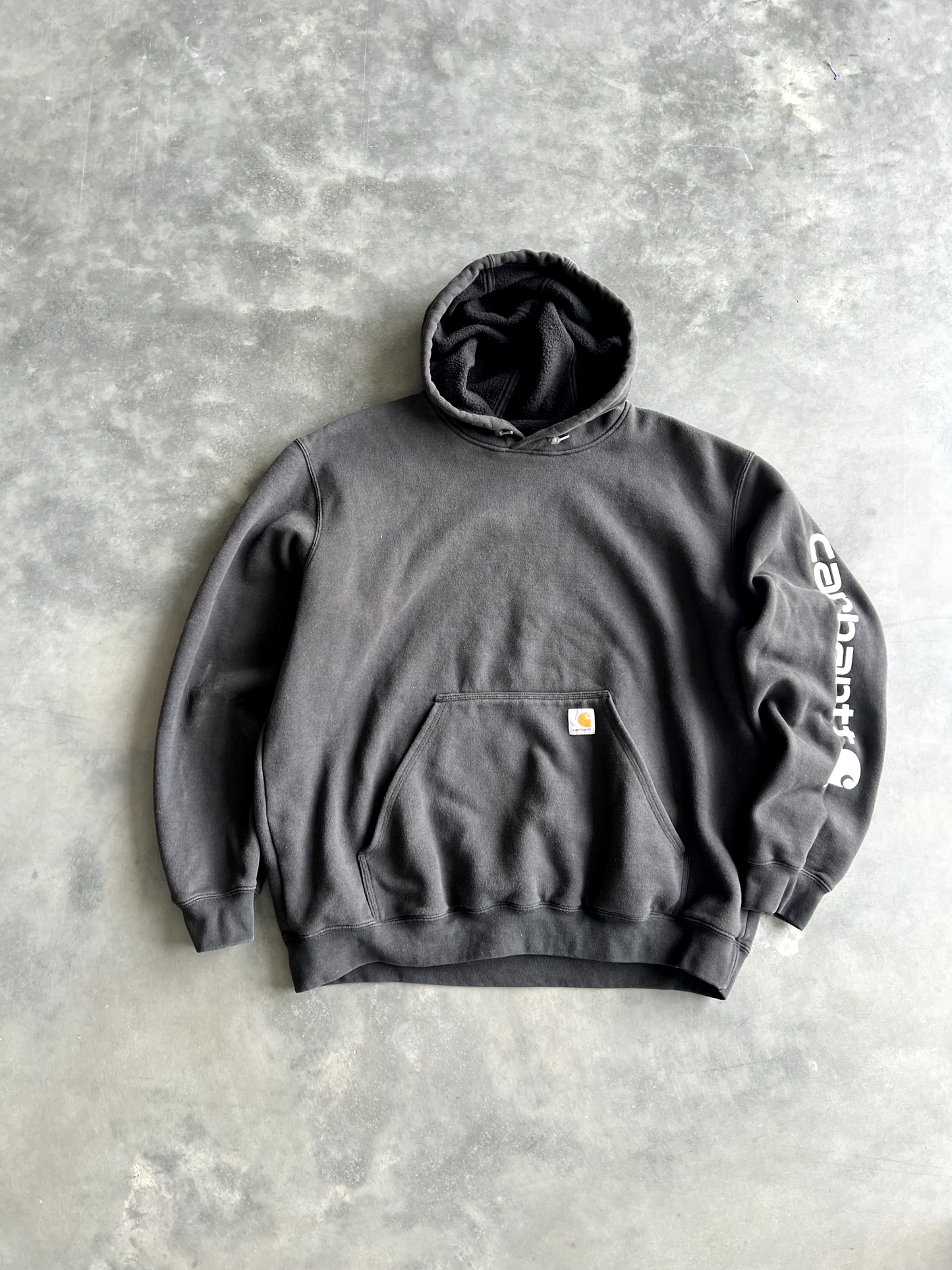 Vintage Black Carhartt Hoodie - XL