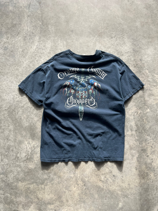 Vintage Navy Blue Orange County Choppers Shirt - XL