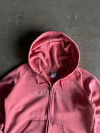 Vintage Pink Womans Carhartt Hoodie - L