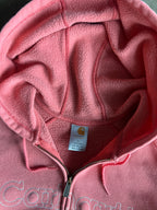 Vintage Pink Womans Carhartt Hoodie - L