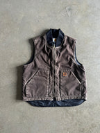 Vintage Faded Brown Carhartt Vest - L