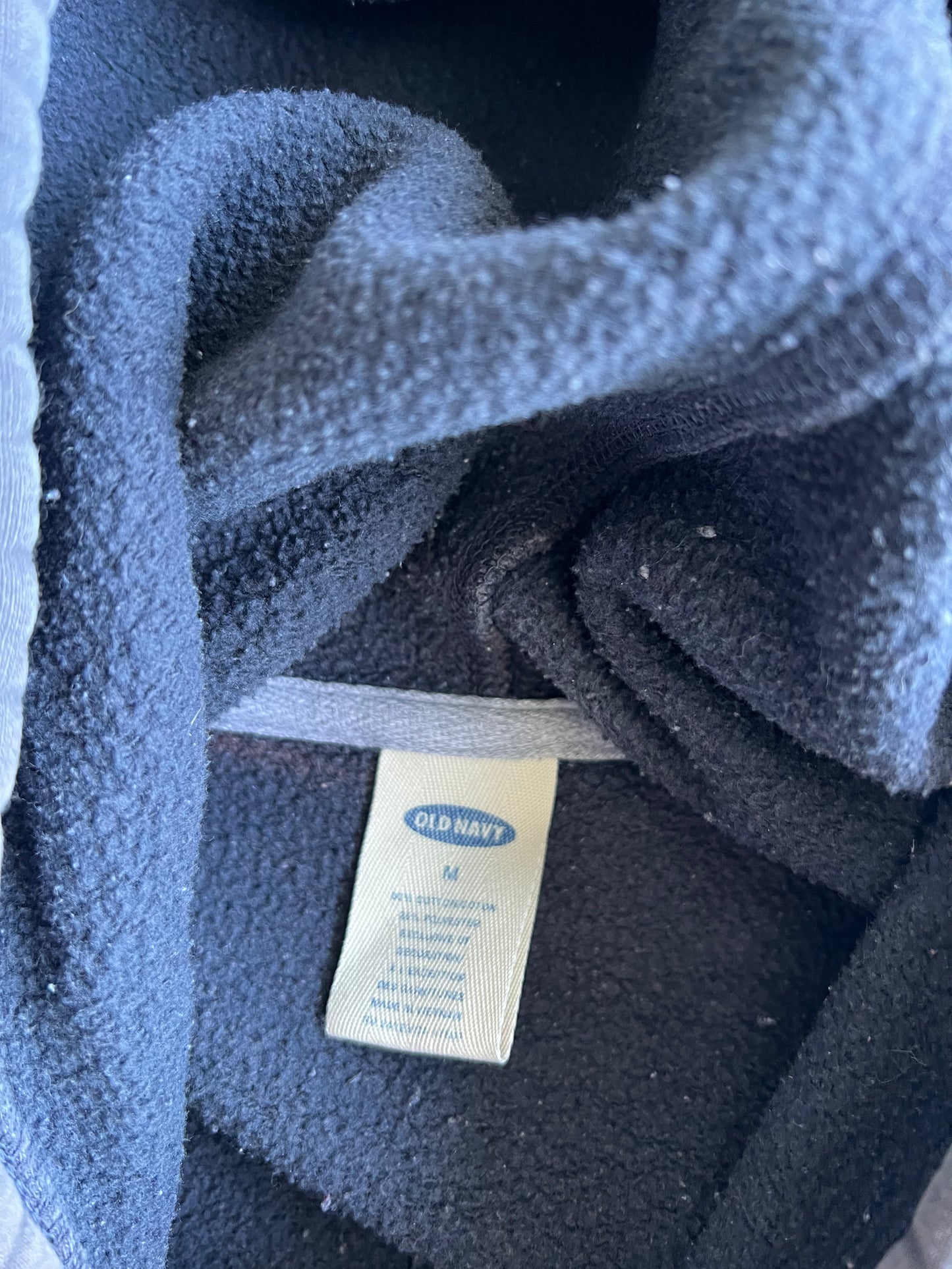 Vintage Navy Blue California Spellout Hoodie - M