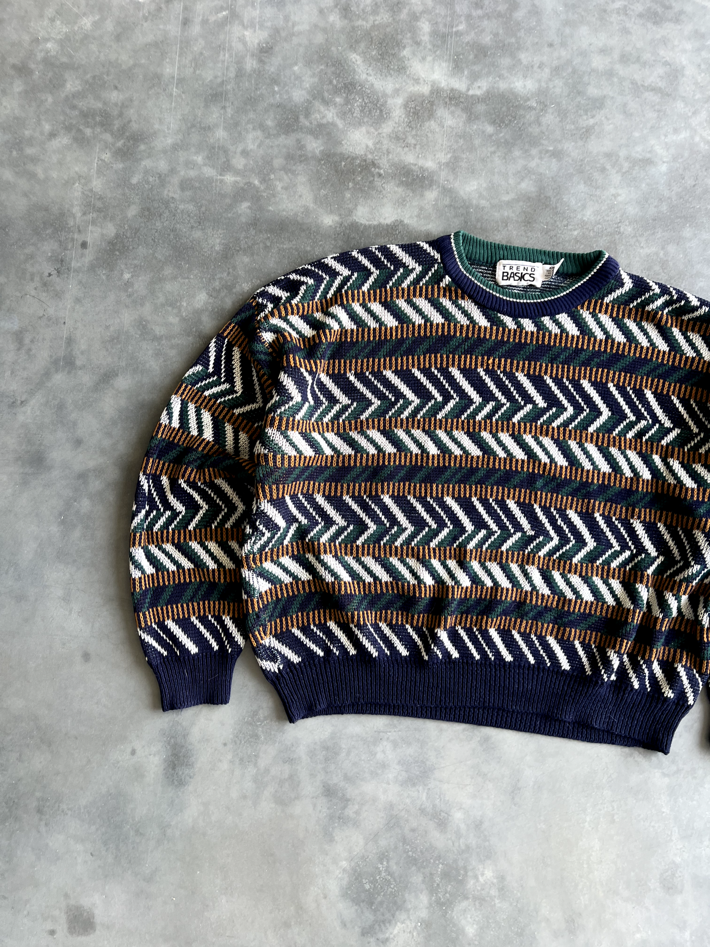 Vintage Striped Sweater - 3XL