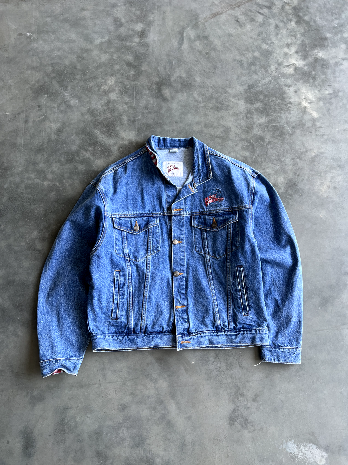 Vintage Planet Hollywood Denim Jacket - L