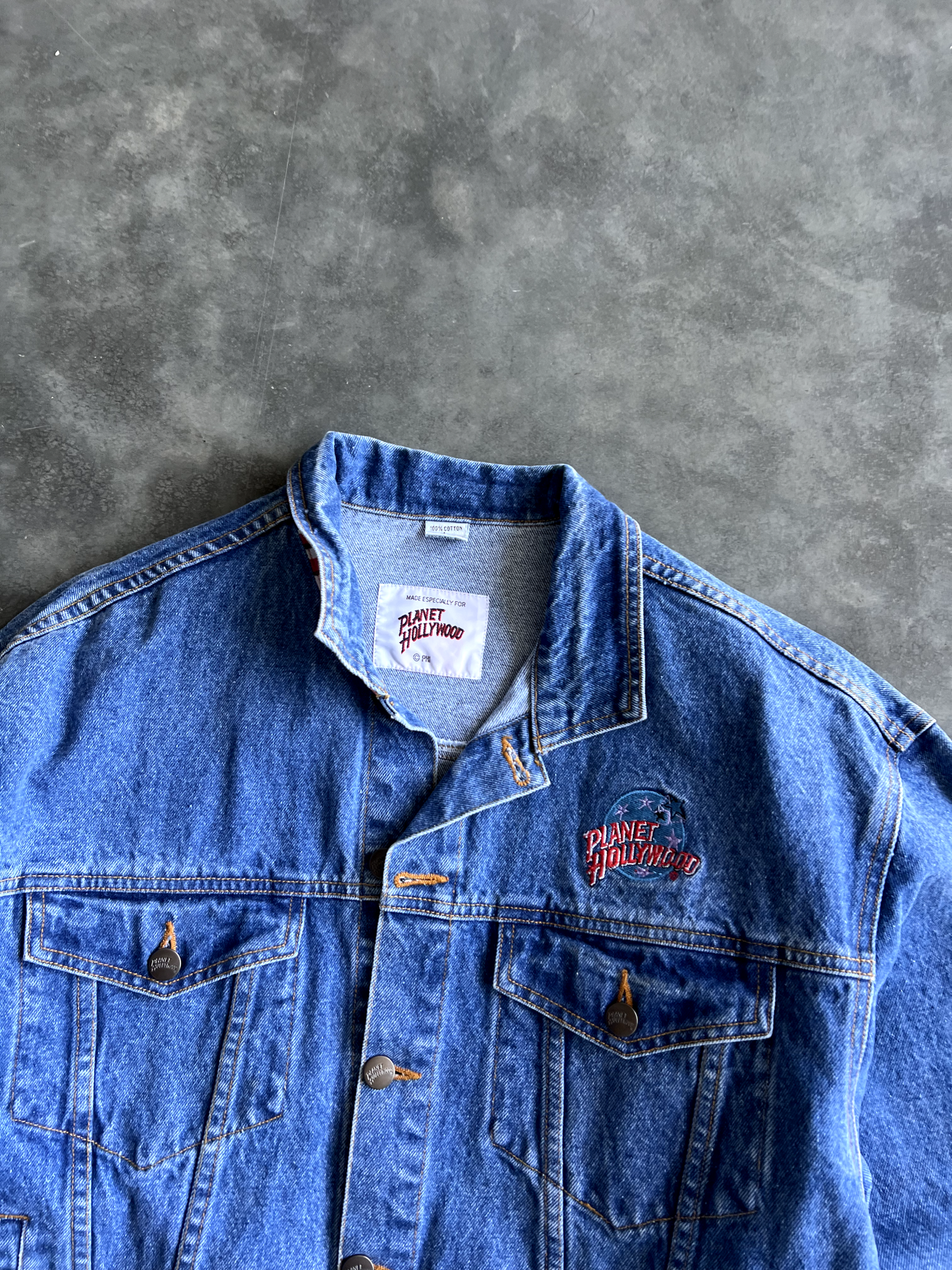 Vintage Planet Hollywood Denim Jacket - L