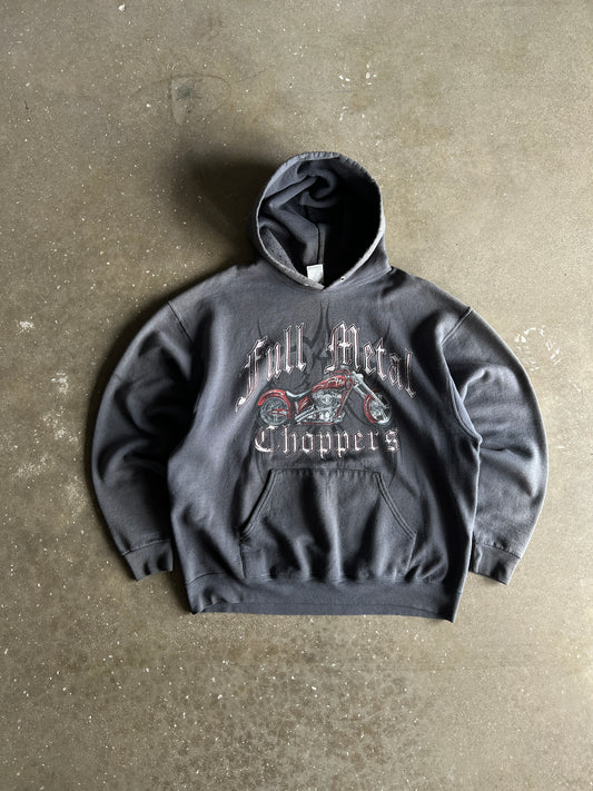 Vintage Grey Full Metal Choppers Crew - XL