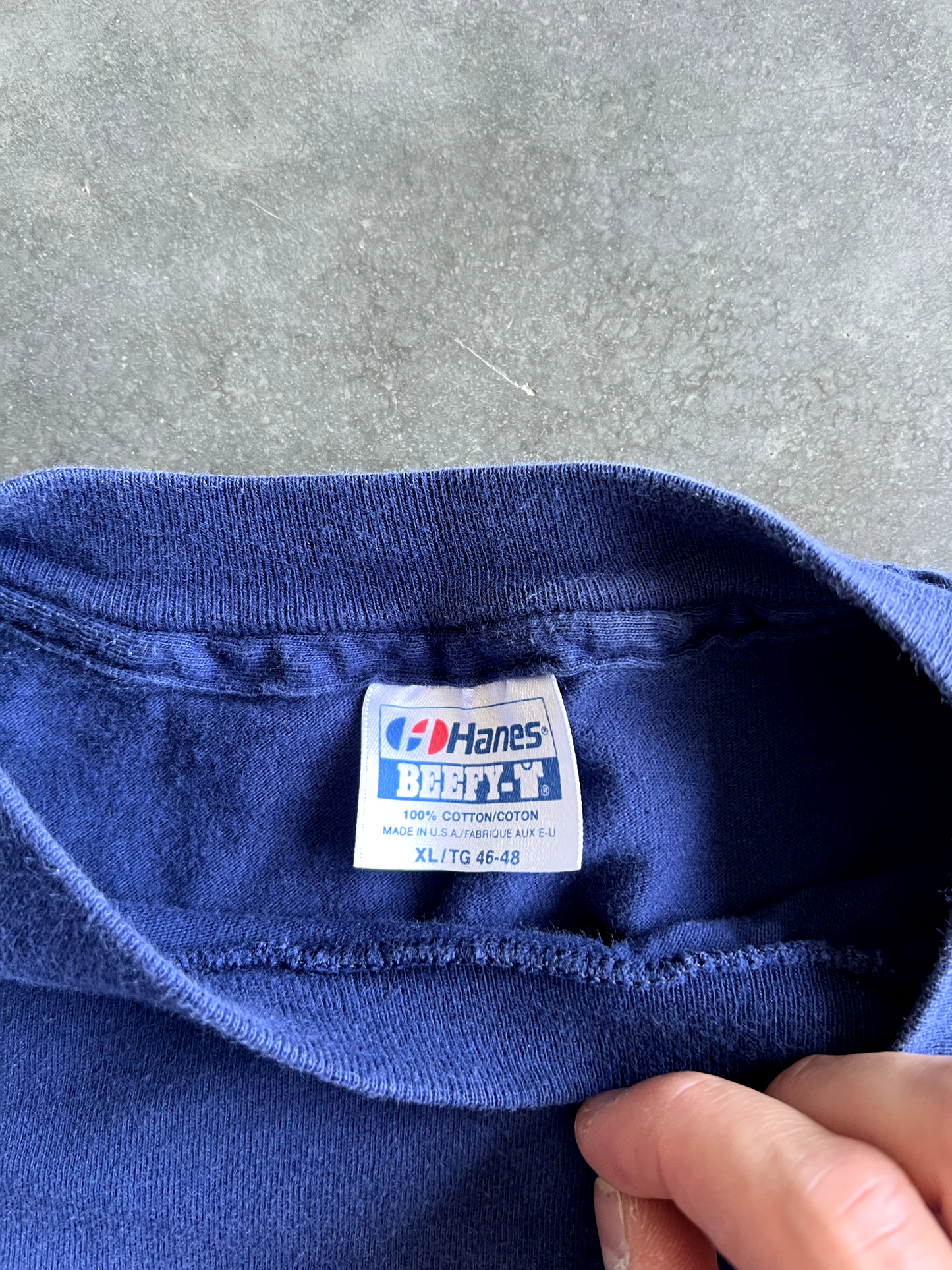 Vintage Blue Harley Tee - XL