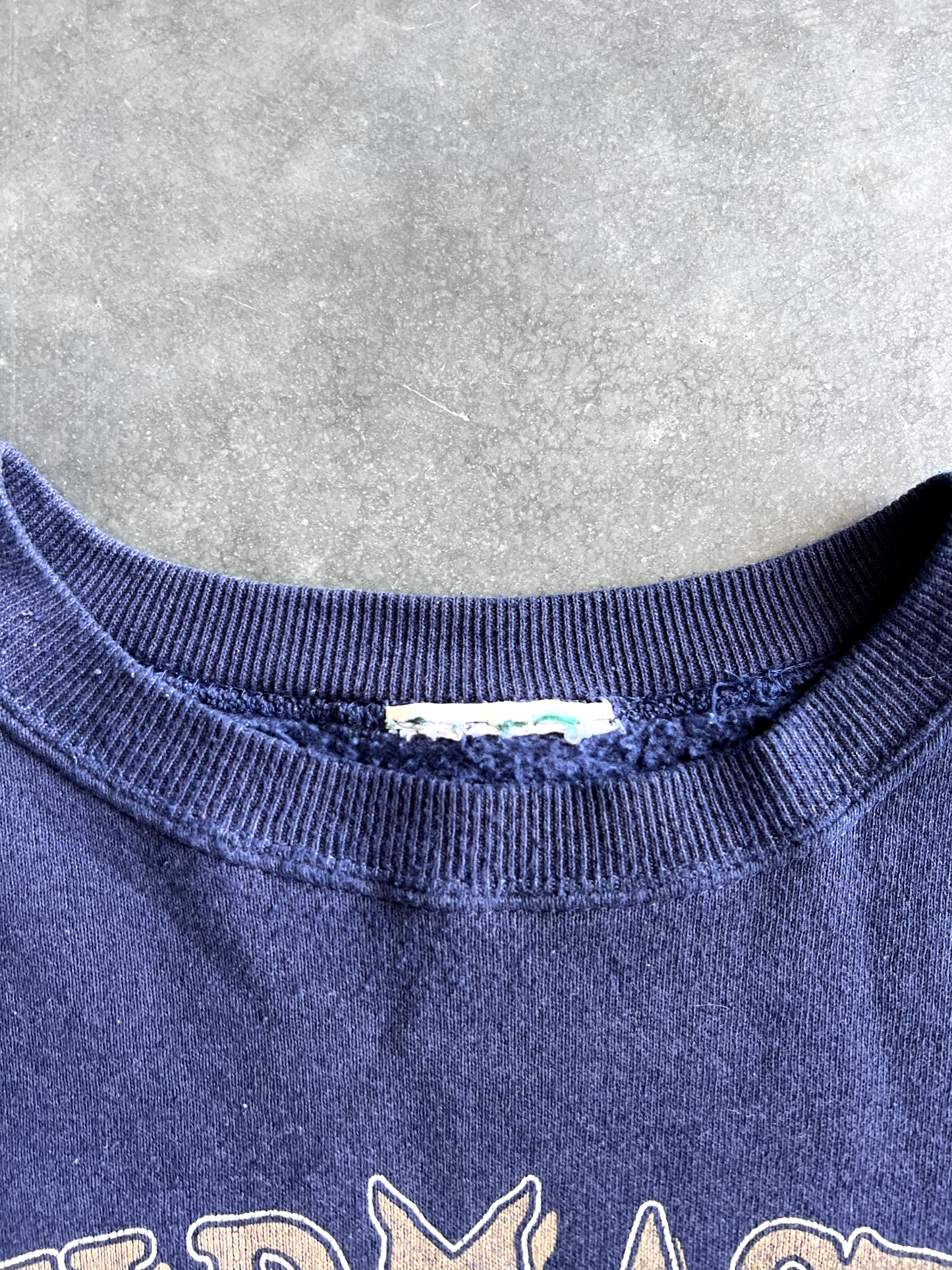 Vintage Navy Blue Long Sleeve - L