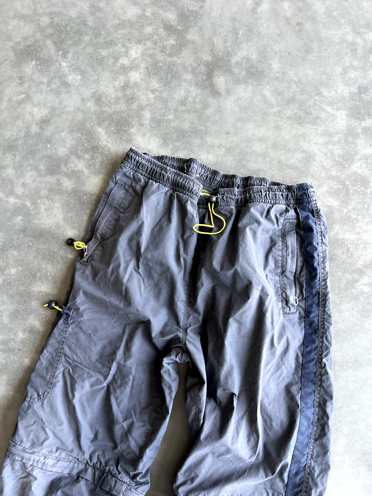 Vintage Grey Baggy Track Pants - L