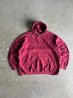 Vintage Cherry Red Nike Center Swoosh Hoodie -