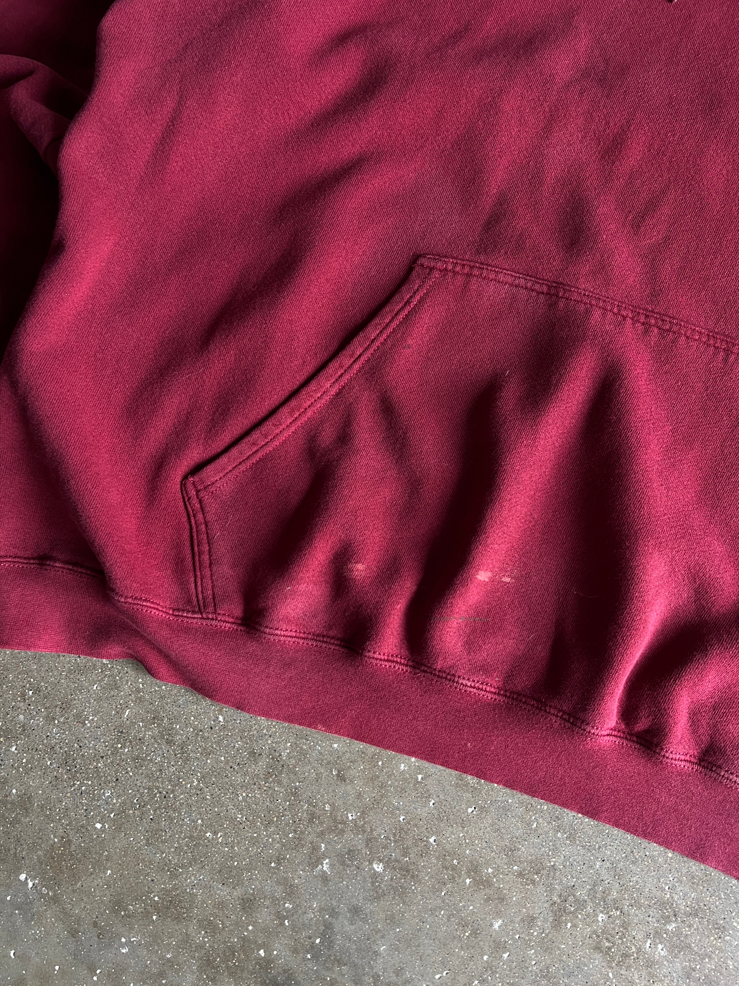 Vintage Cherry Red Nike Center Swoosh Hoodie -
