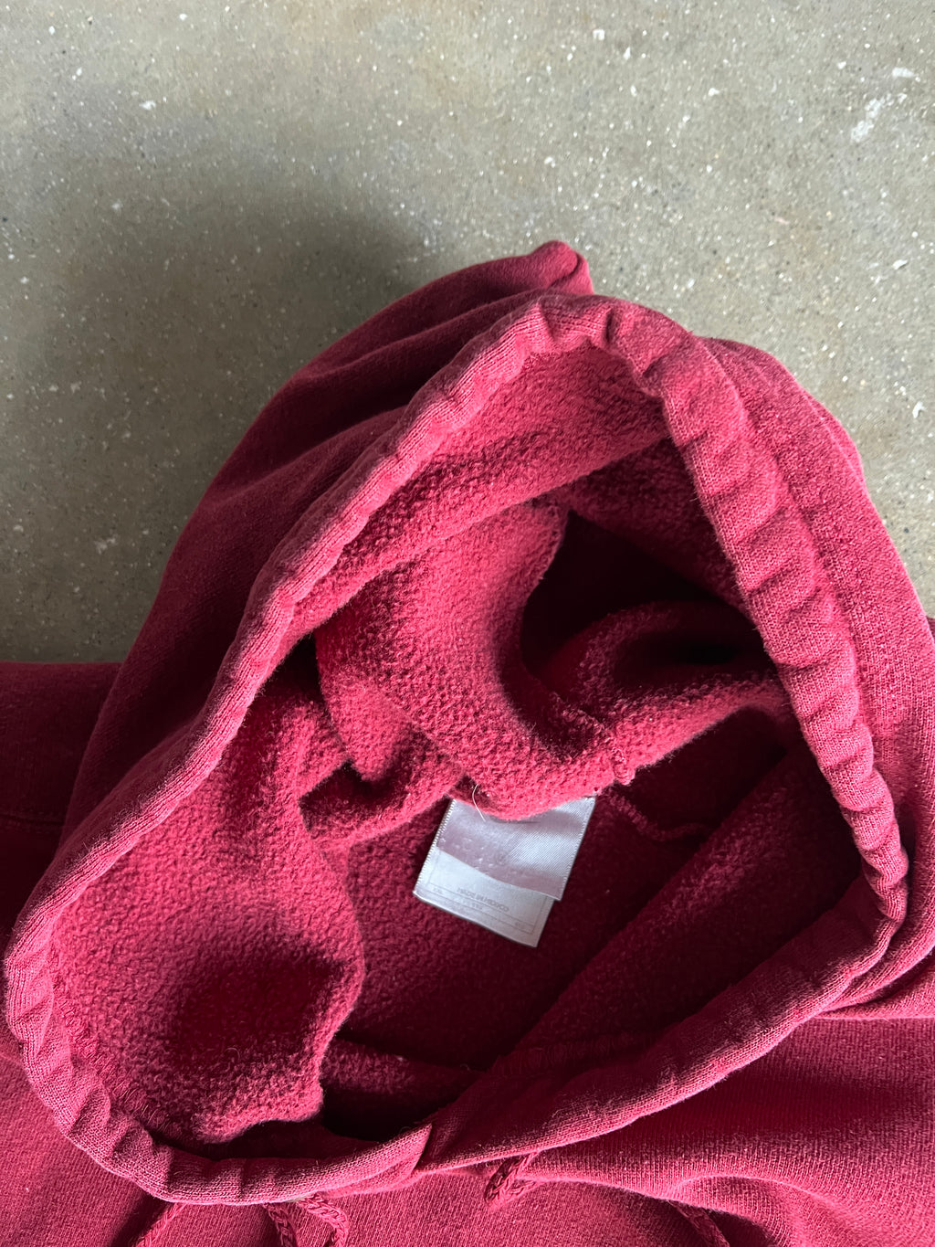 Vintage Cherry Red Nike Center Swoosh Hoodie -
