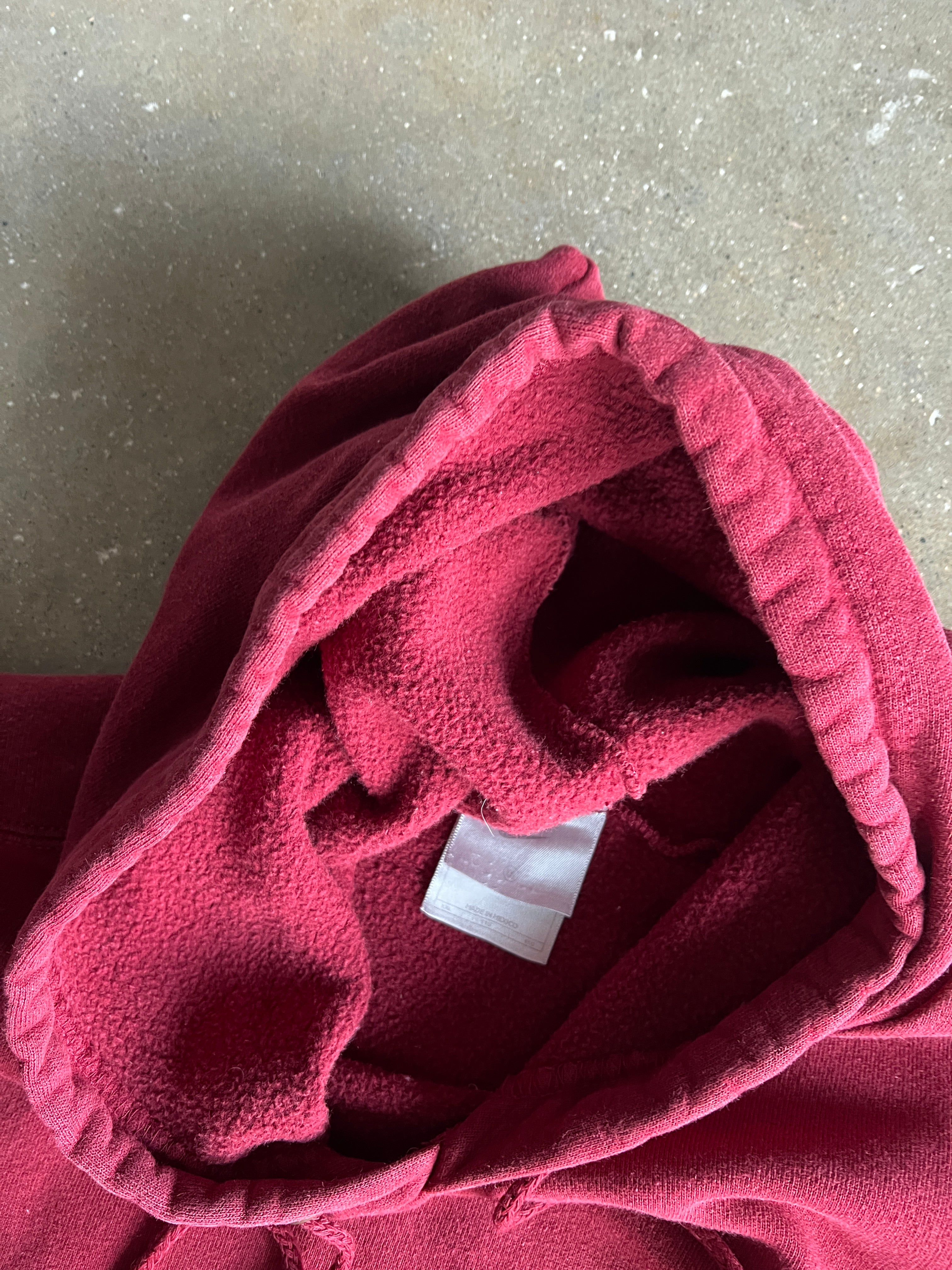 Vintage Cherry Red Nike Center Swoosh Hoodie -