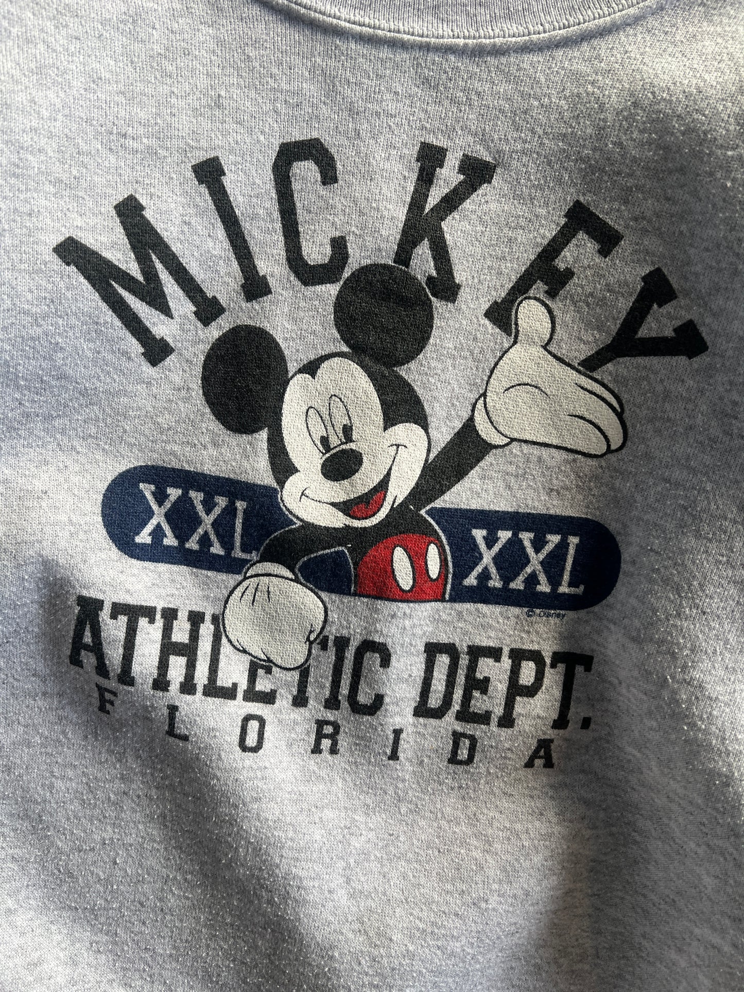 Vintage White Mickey Mouse Crew -S