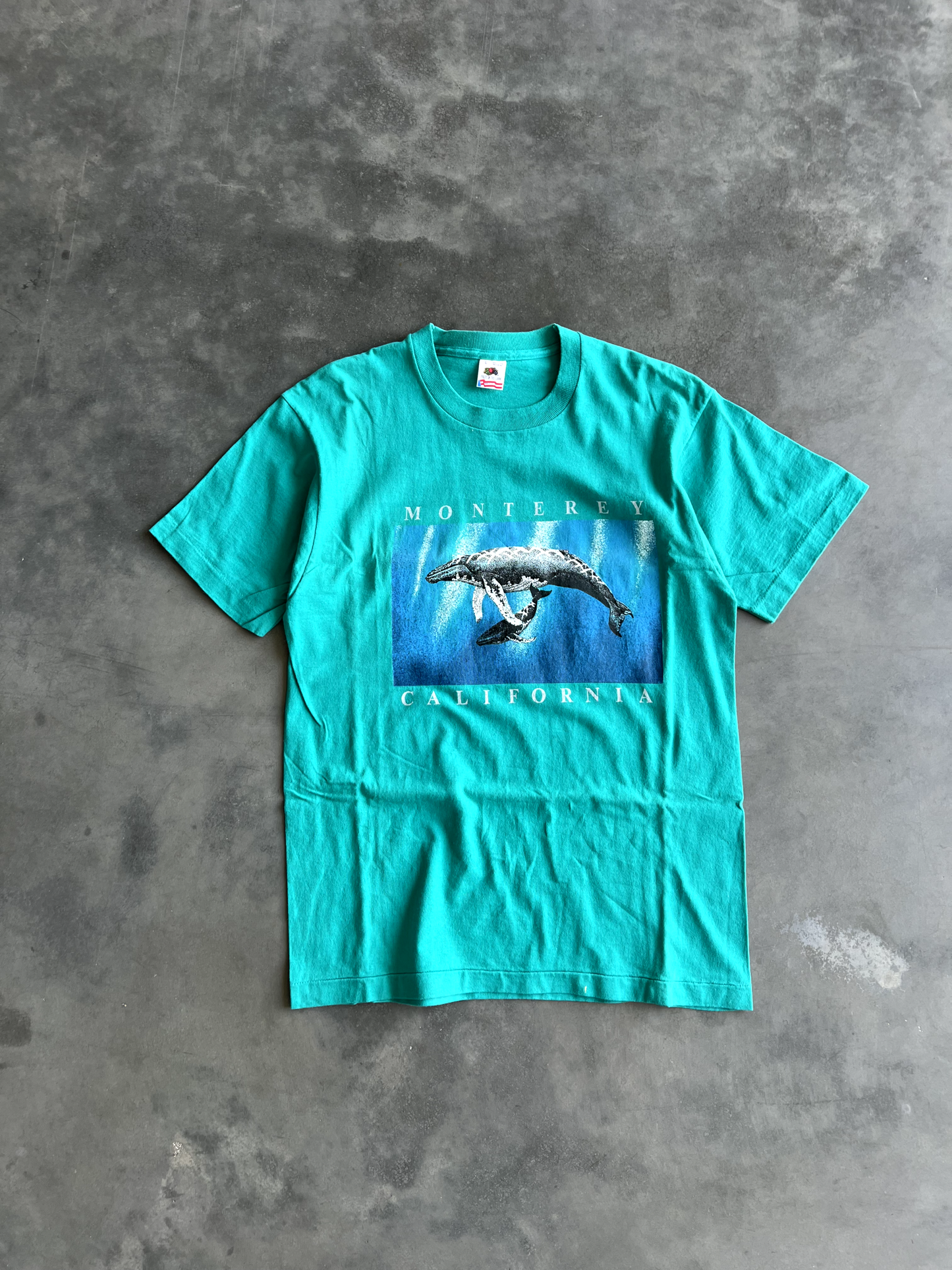 Vintage Teal California Graphic - L