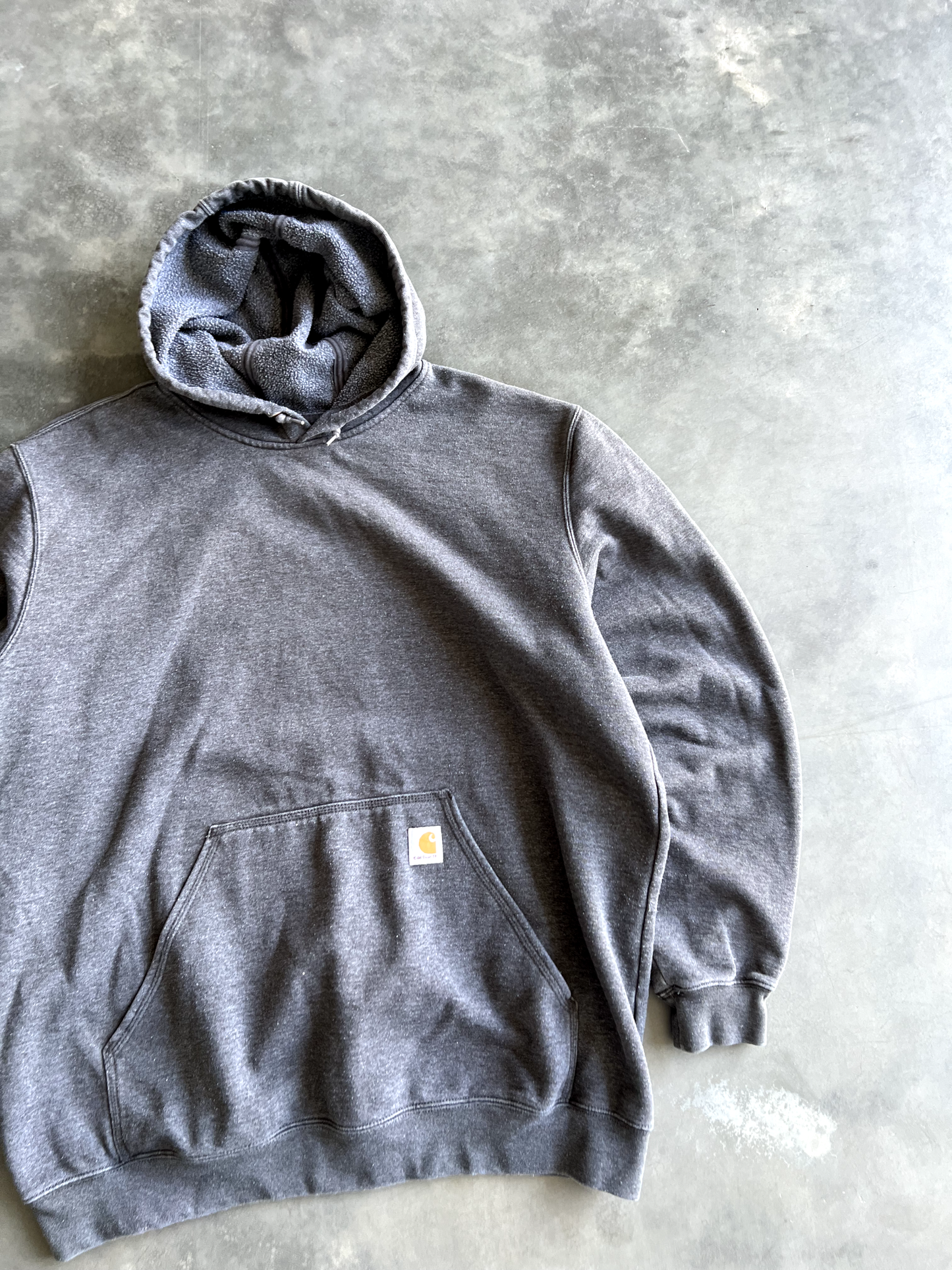 Vintage Grey Carhartt Hoodie - XL