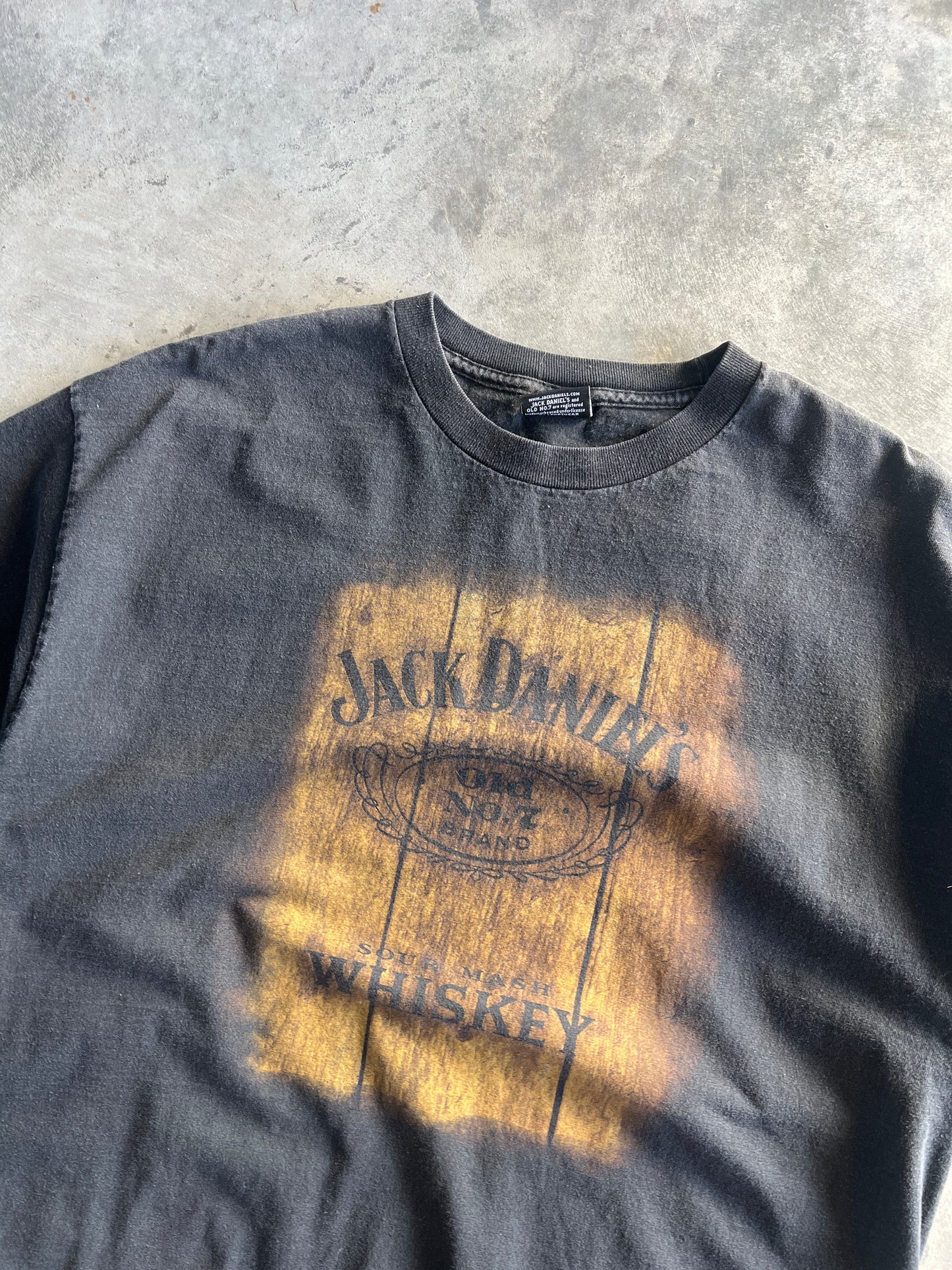 Vintage Faded Black Jack Daniels Shirt - L