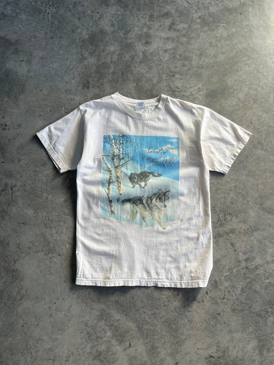 Vintage 90s White Wolves Shirt - M