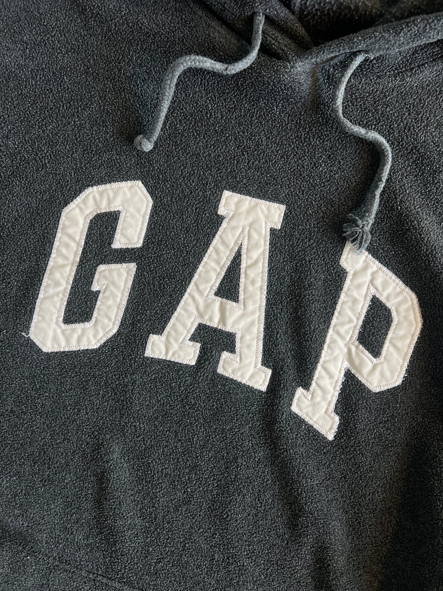 Vintage Grey Gap Spellout Hoodie - XL