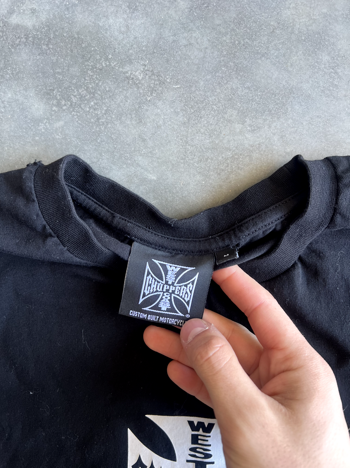 Vintage Black West Coast Choppers Tee - M