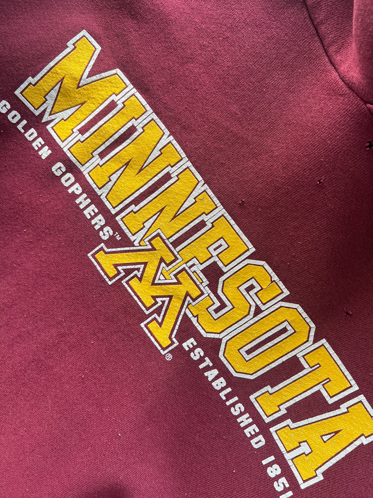 Vintage Minnesota Gophers Oversized Hoodie - M