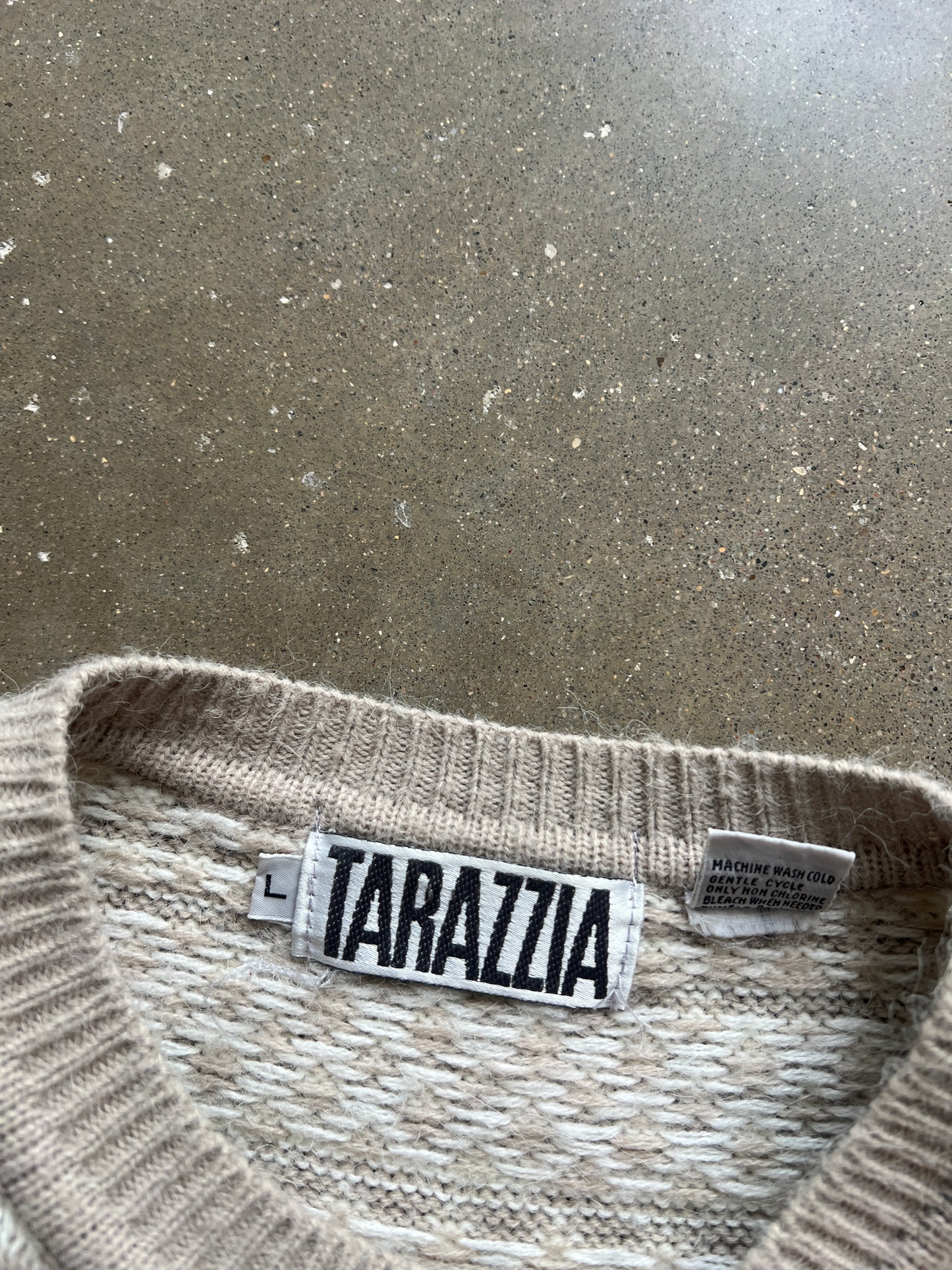 Vintage Cream Tarazzia Sweater -