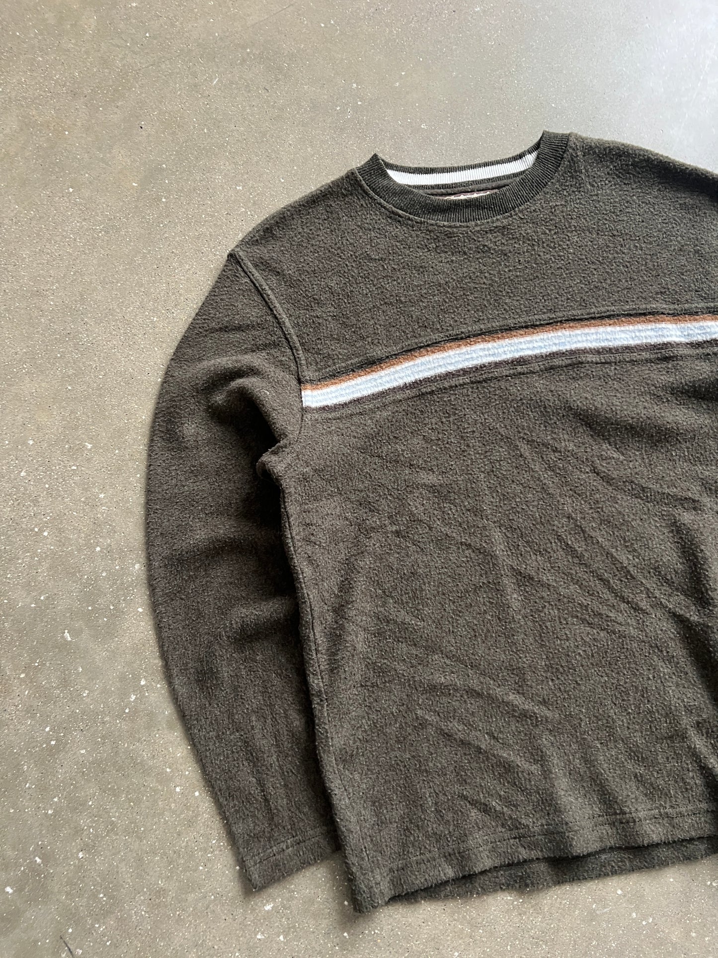 Vintage Brown Stripped Sweater - L