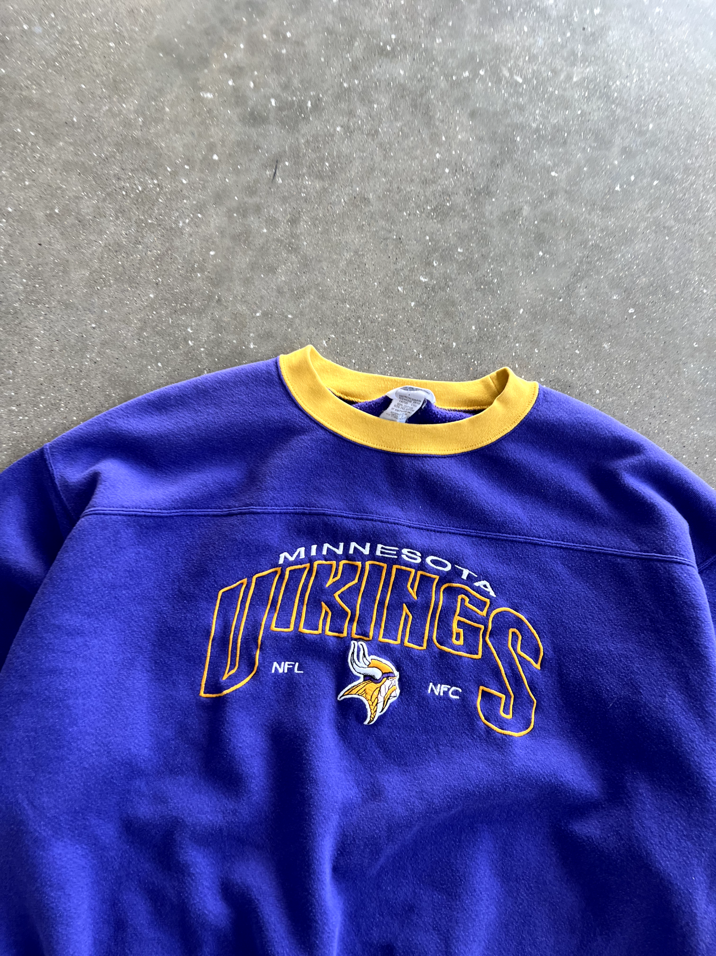 Vintage Blue Vikings Crewneck - XL