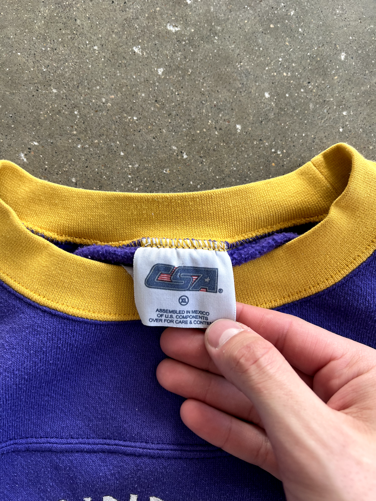 Vintage Blue Vikings Crewneck - XL