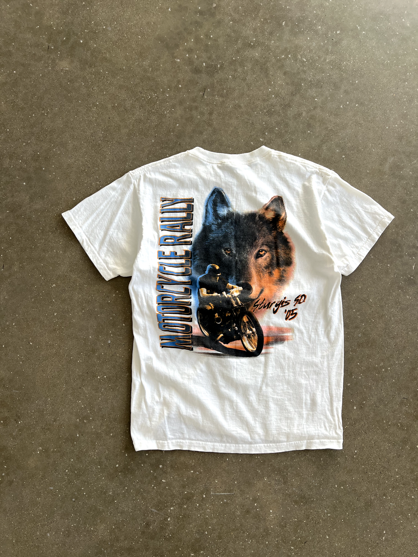 Vintage White Sturgis Graphic Tee - M